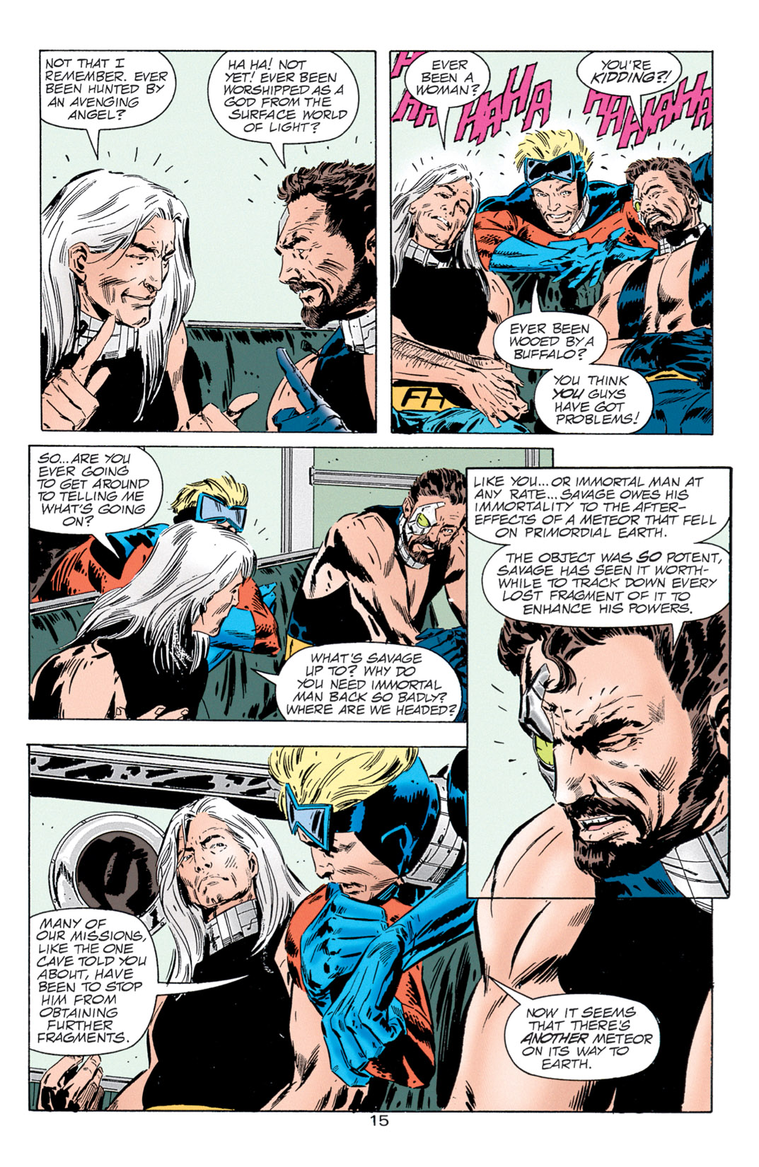 Read online Resurrection Man (1997) comic -  Issue #25 - 16