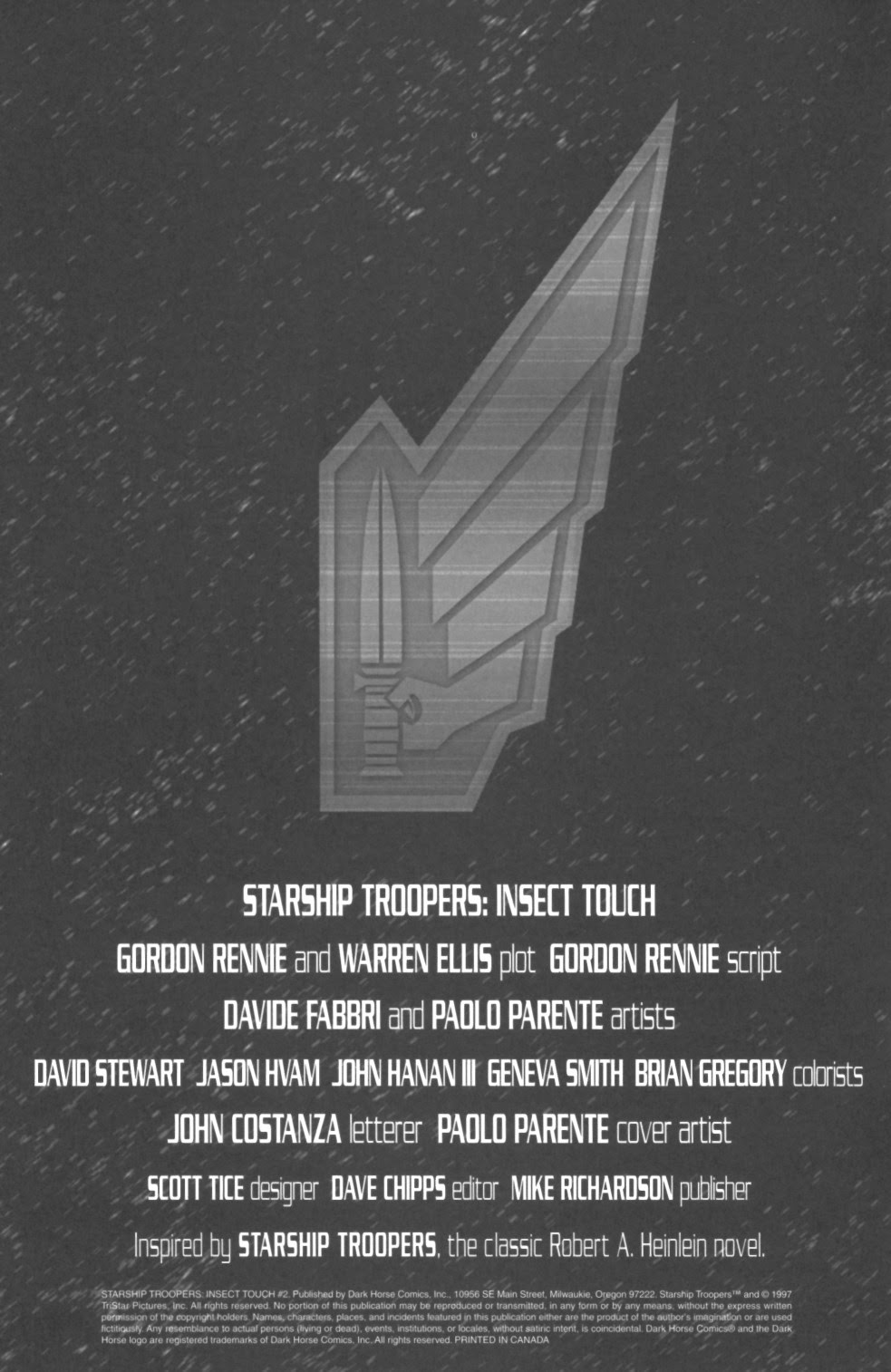 Read online Starship Troopers: Insect Touch comic -  Issue #2 - 2