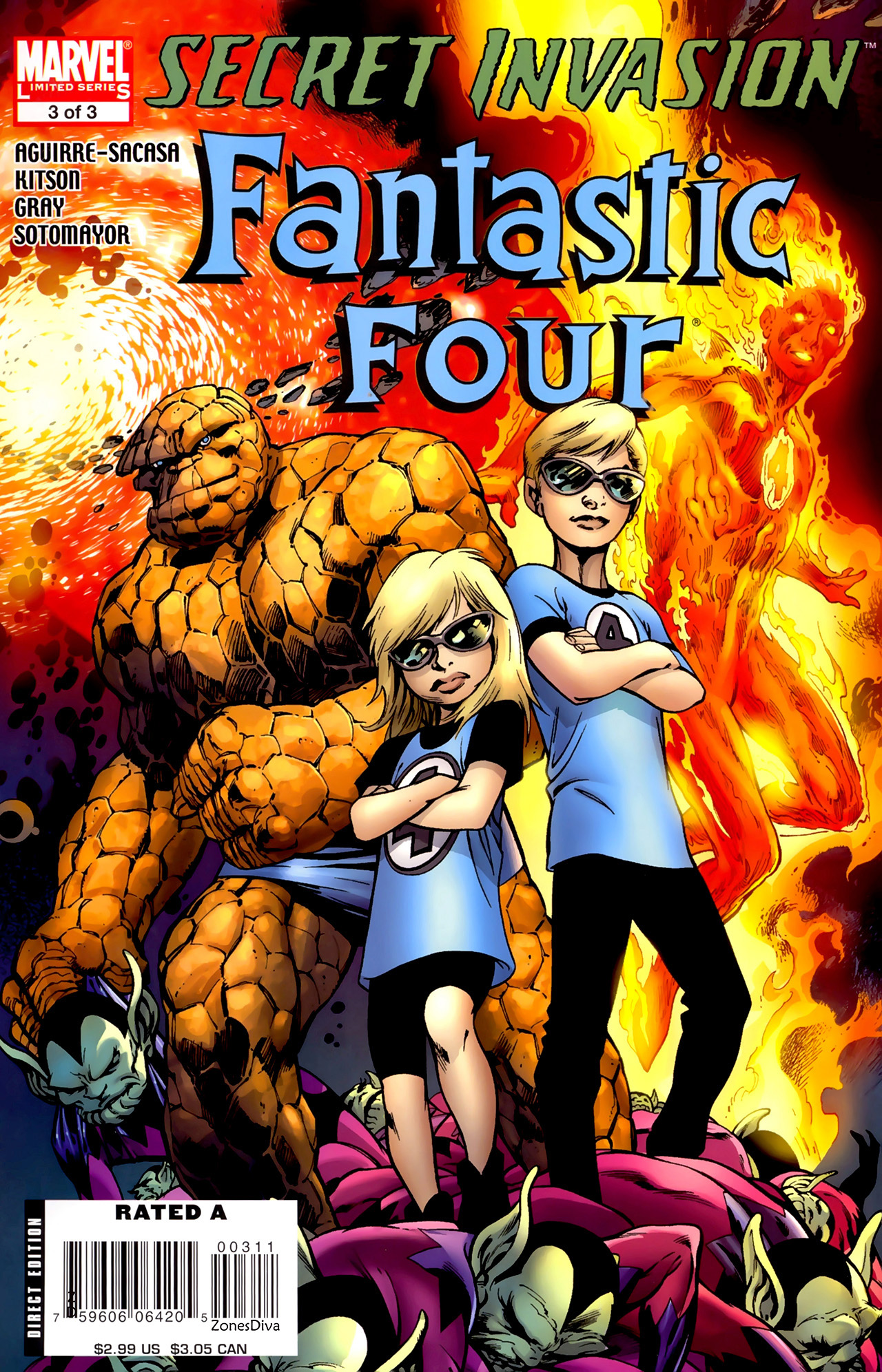 Read online Secret Invasion: Fantastic Four comic -  Issue #3 - 1