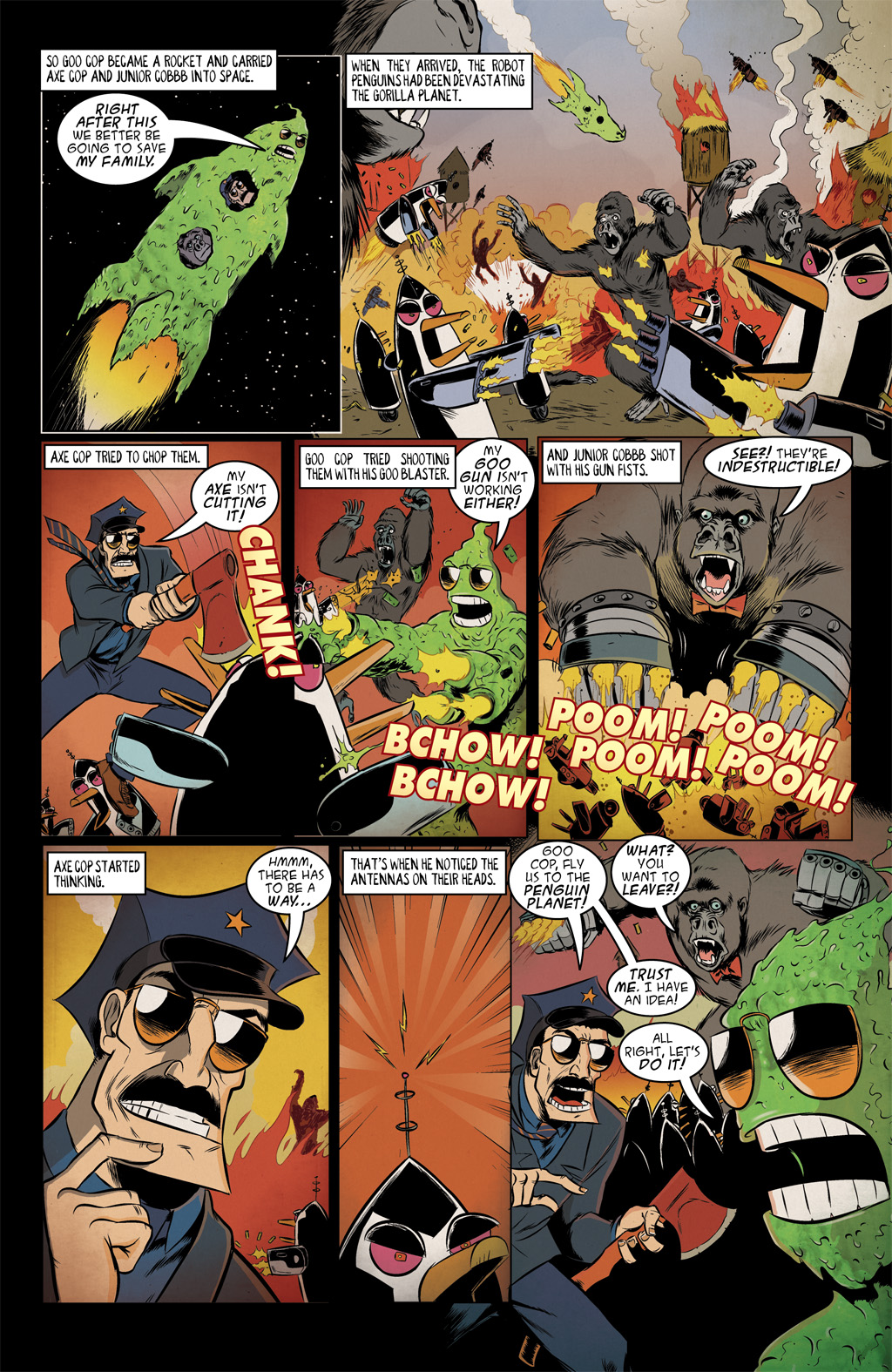 Read online Axe Cop: President of the World comic -  Issue #1 - 17