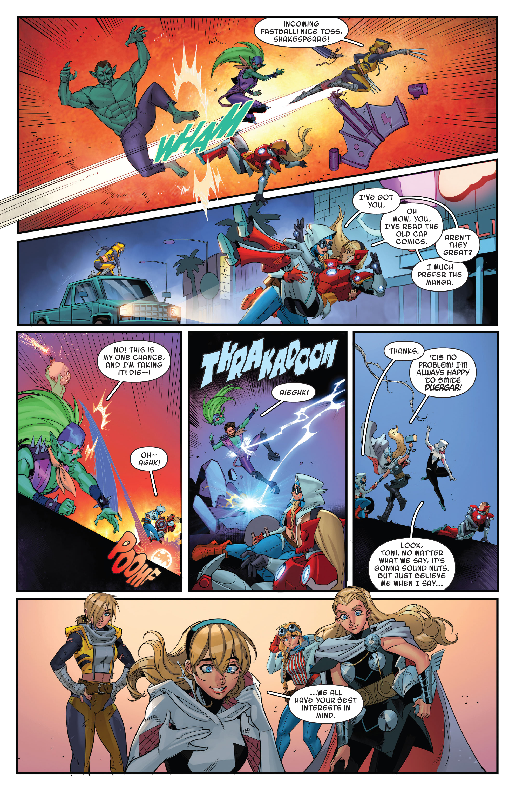 Read online Spider-Gwen: Gwenverse comic -  Issue #3 - 18