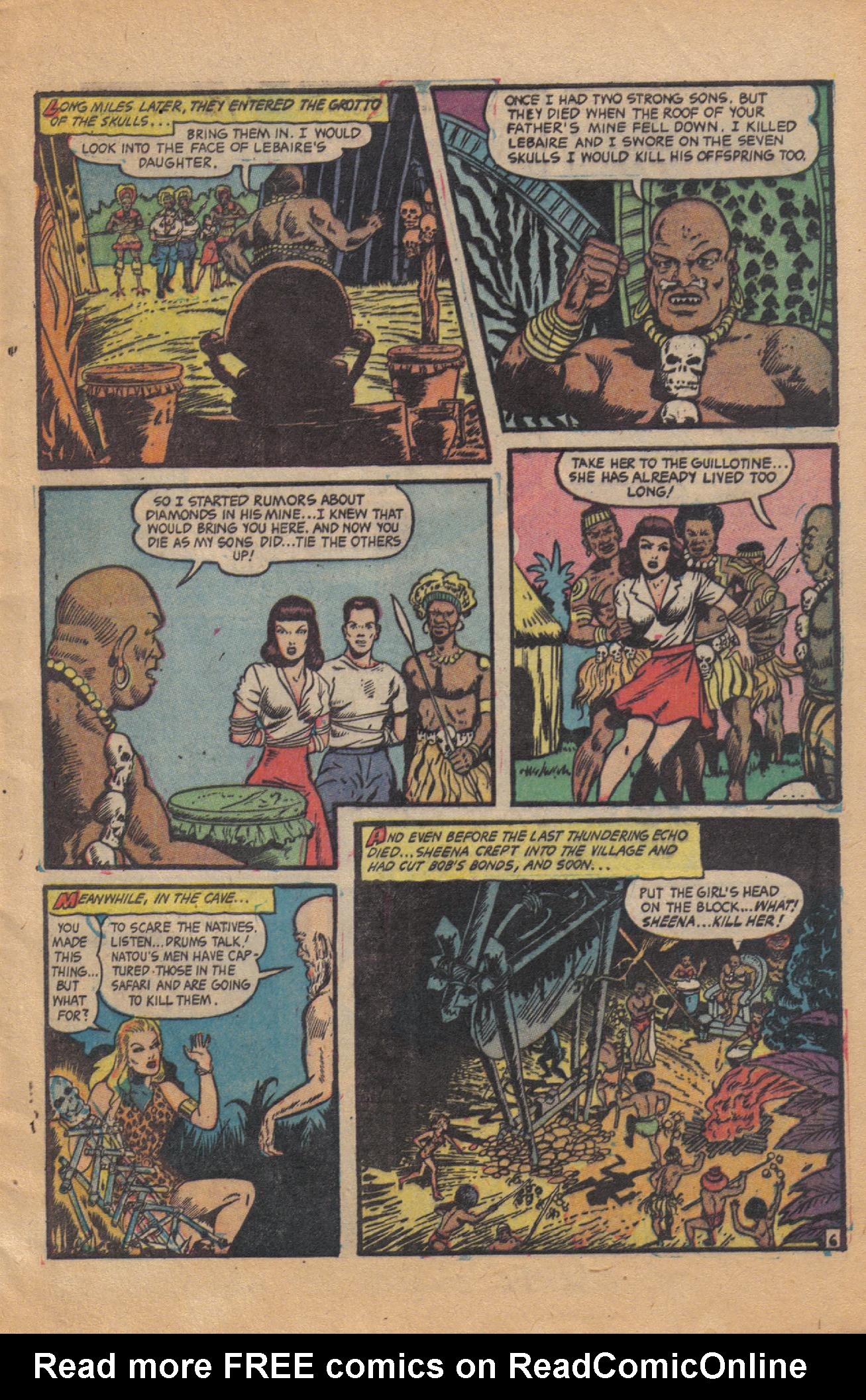 Read online Sheena, Queen of the Jungle (1942) comic -  Issue #18 - 11