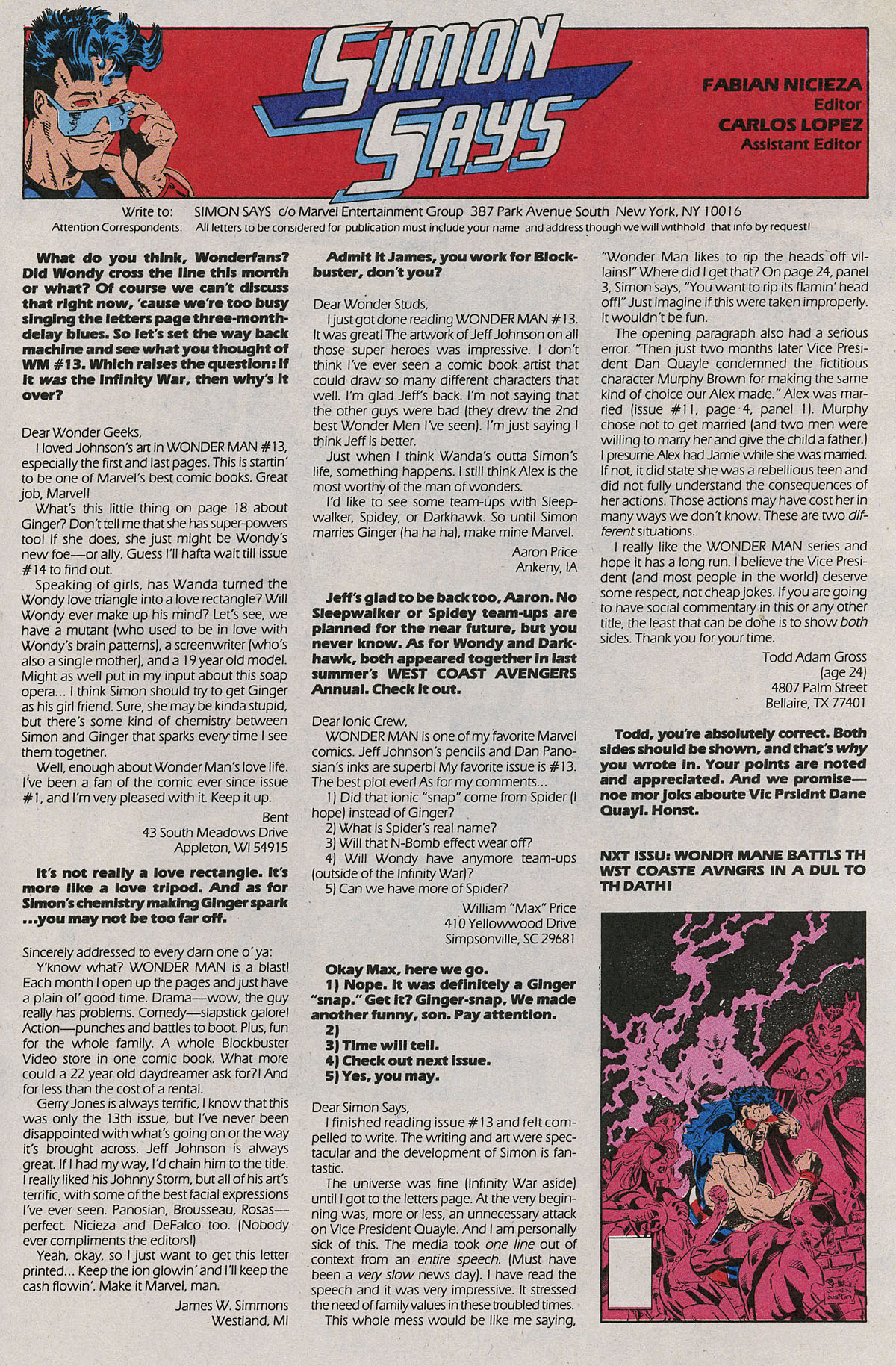 Read online Wonder Man (1991) comic -  Issue #16 - 24
