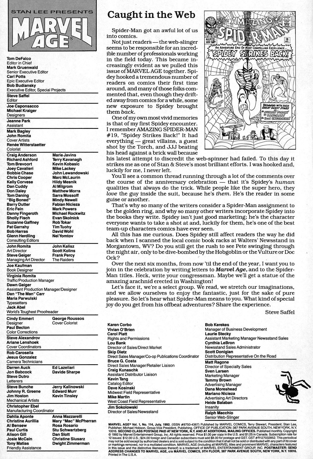 Read online Marvel Age comic -  Issue #114 - 2