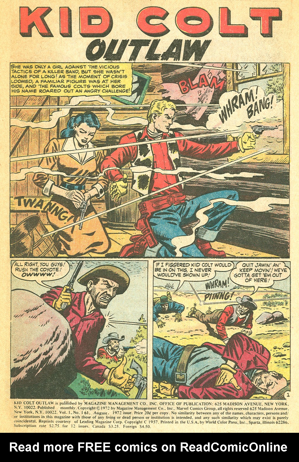 Read online Kid Colt Outlaw comic -  Issue #161 - 3