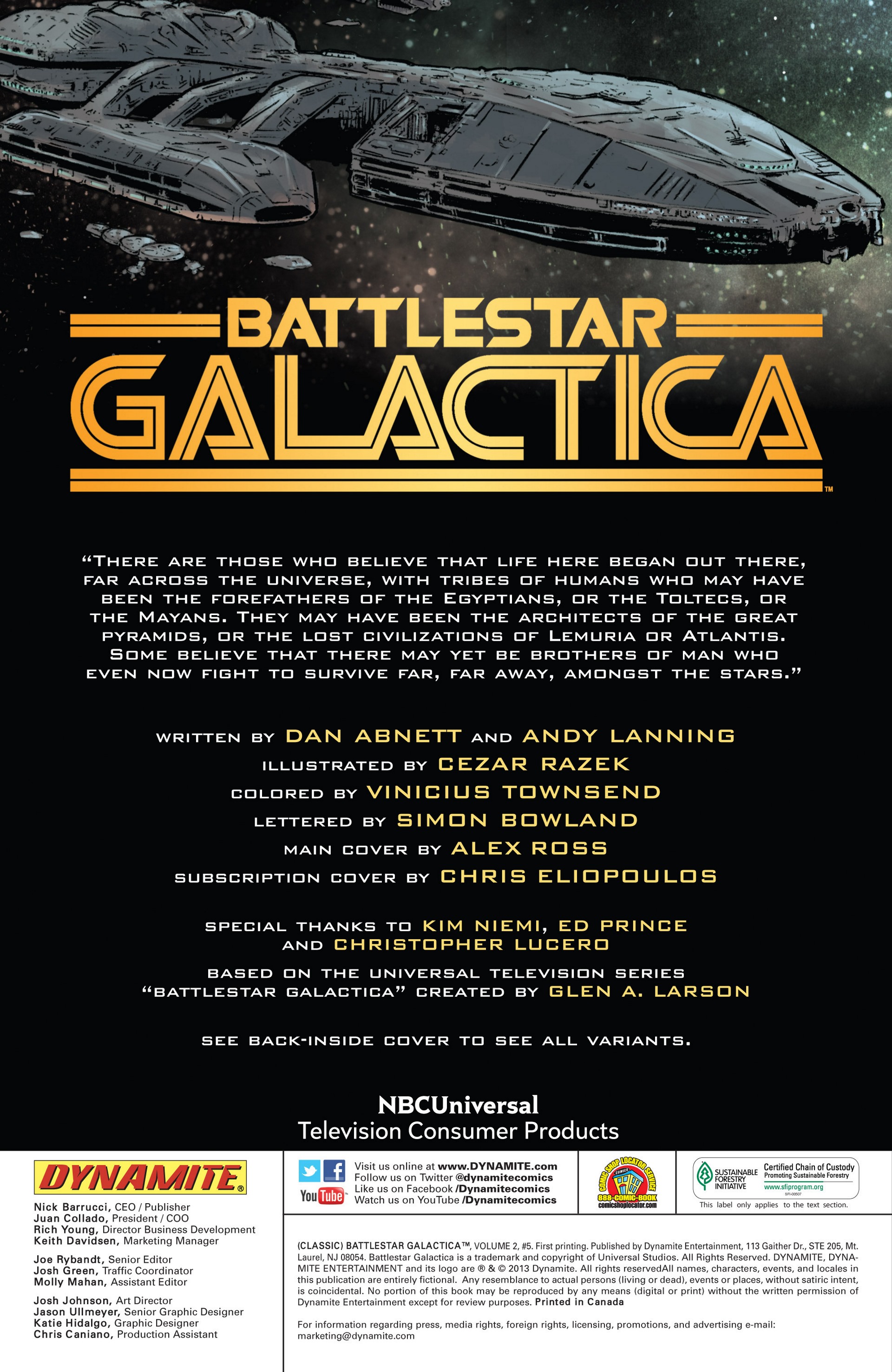 Classic Battlestar Galactica (2013) 5 Page 1