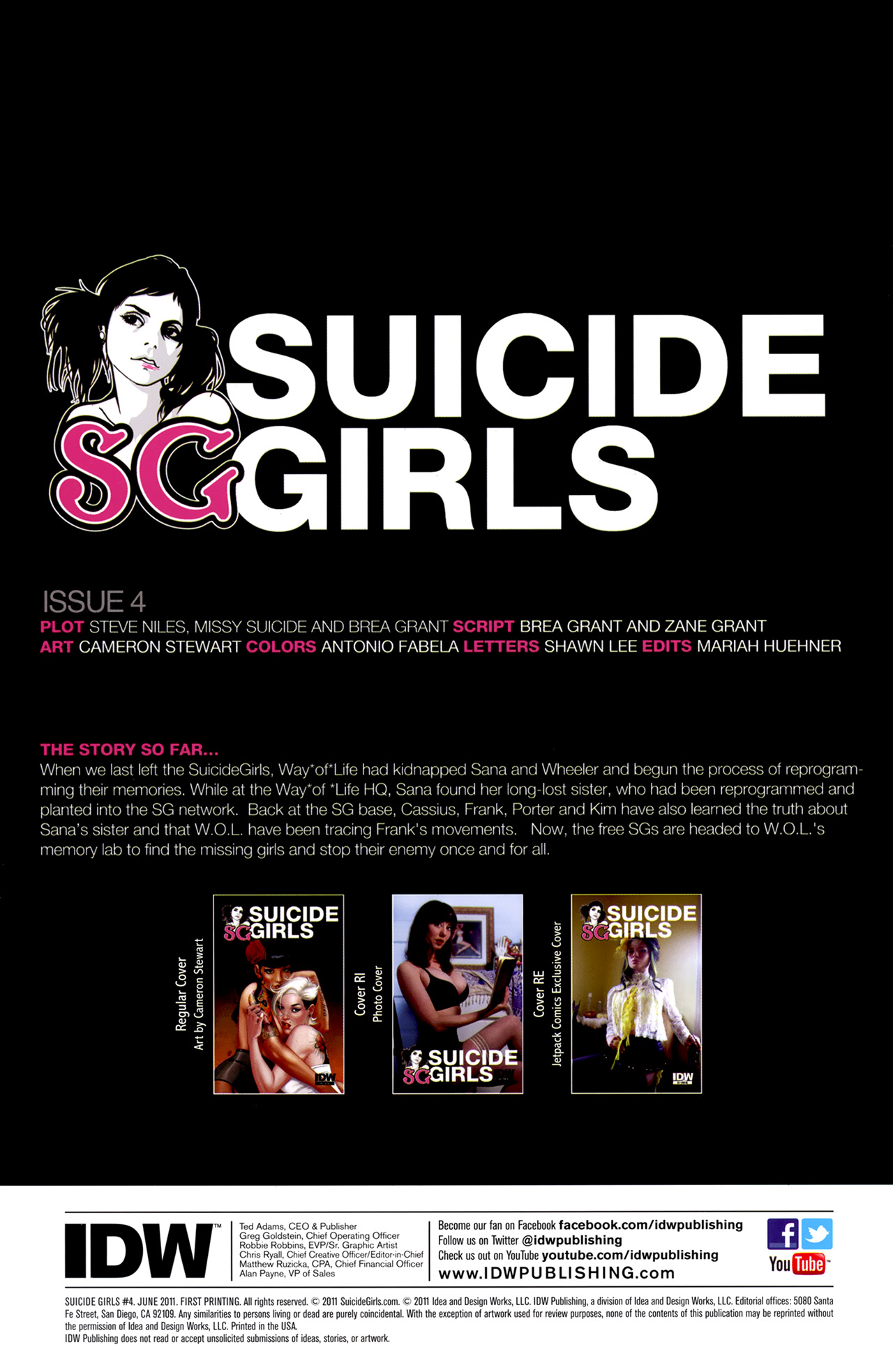 Read online Suicide Girls comic -  Issue #4 - 2