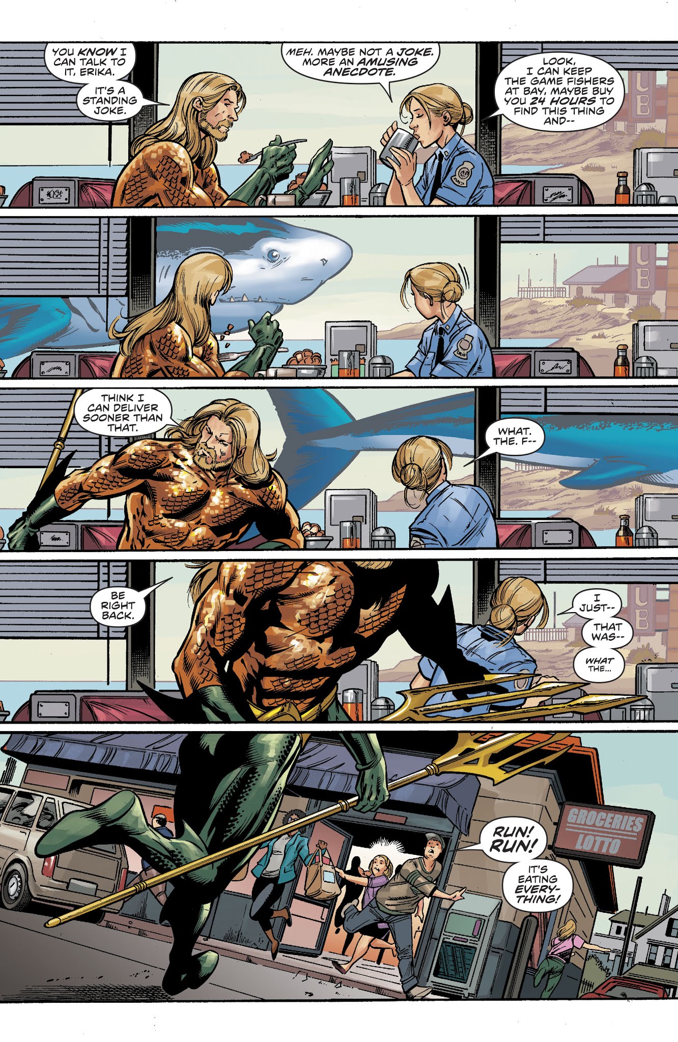 Read online DC Meets Hanna-Barbera comic -  Issue # Issue Aquaman - Jabberjaw - 8
