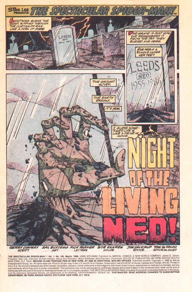 Read online The Spectacular Spider-Man (1976) comic -  Issue #148 - 2