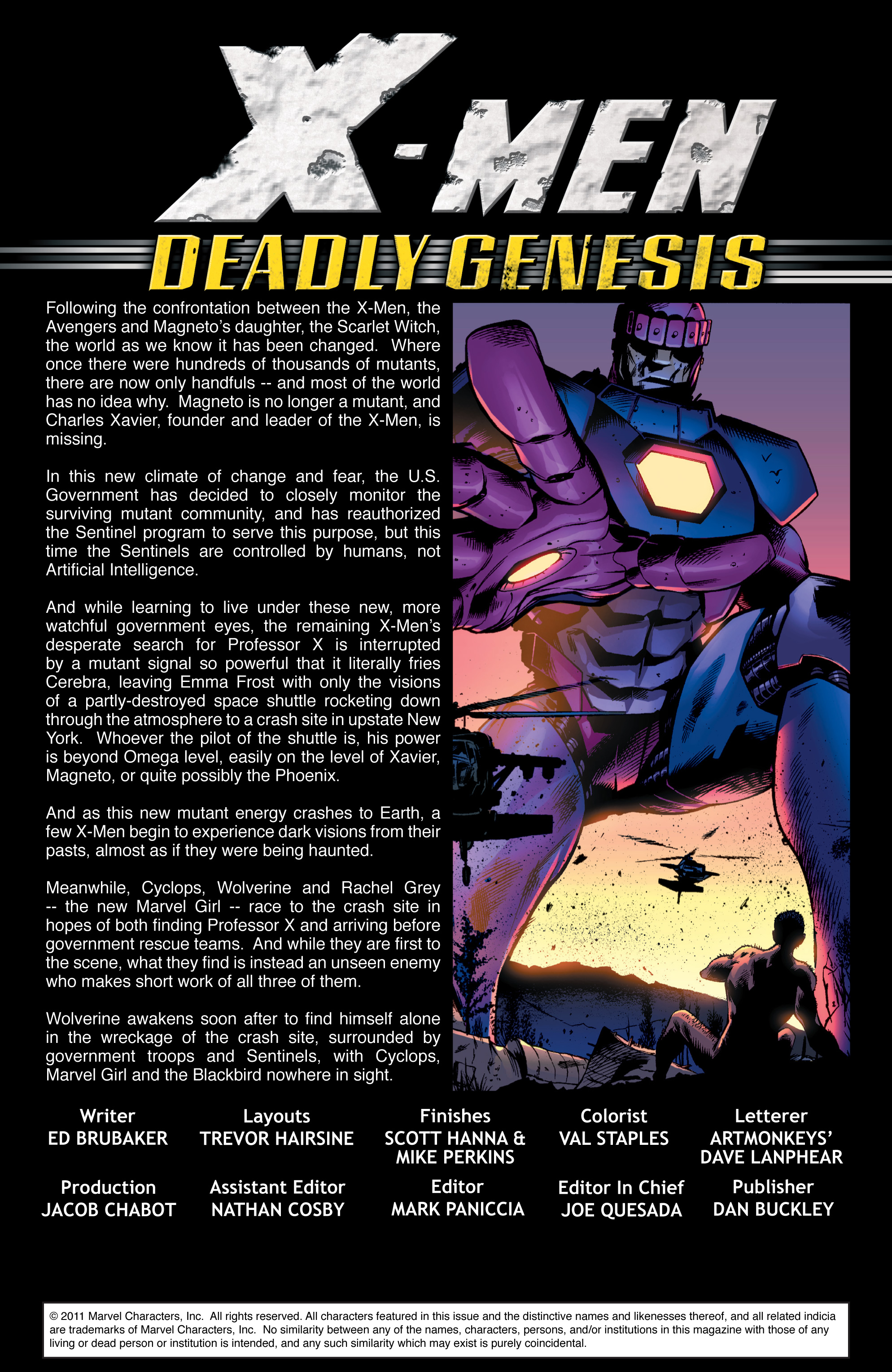 Read online X-Men: Deadly Genesis comic -  Issue #2 - 2