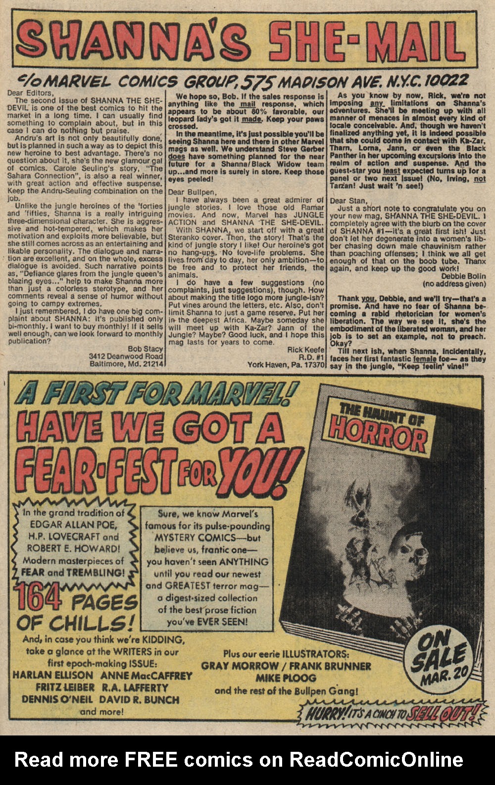 Read online Shanna, the She-Devil (1972) comic -  Issue #4 - 22