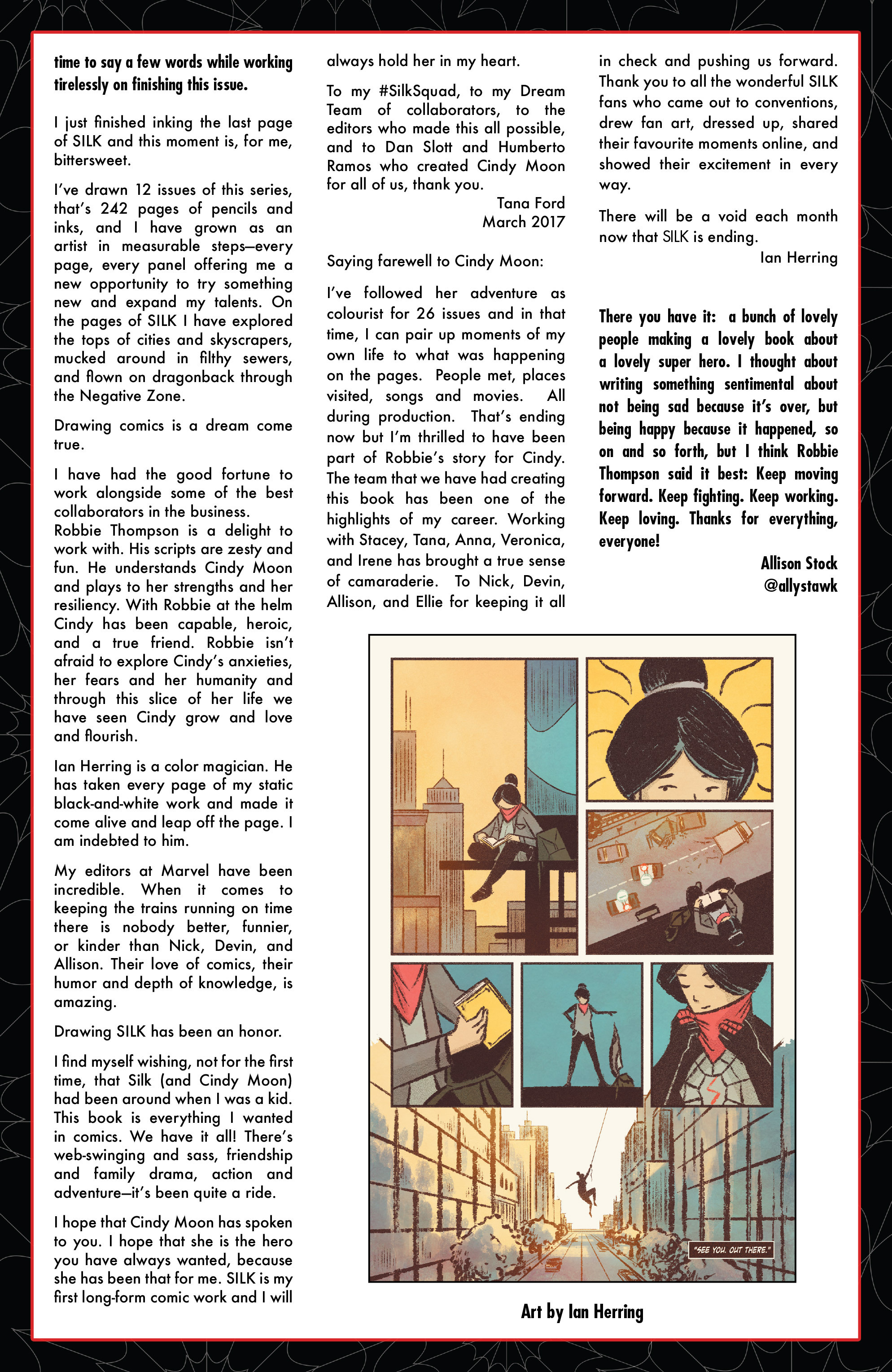 Read online Silk (2016) comic -  Issue #19 - 24