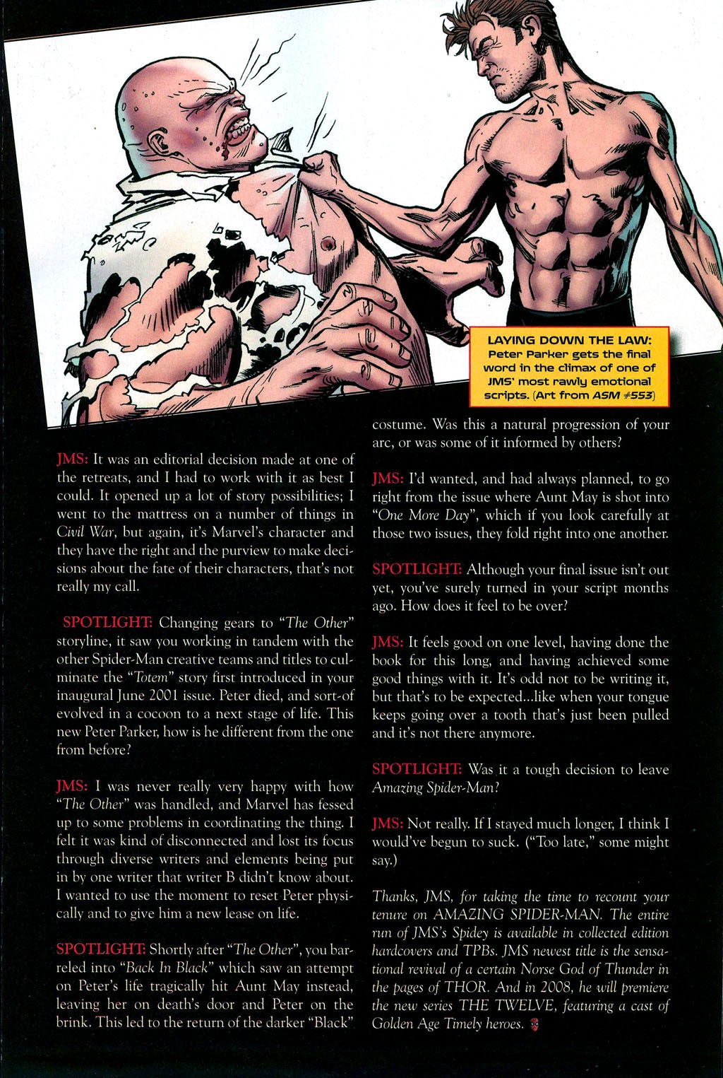 Read online Marvel Spotlight: Spider-Man - One More Day/Brand New Day comic -  Issue # Full - 13