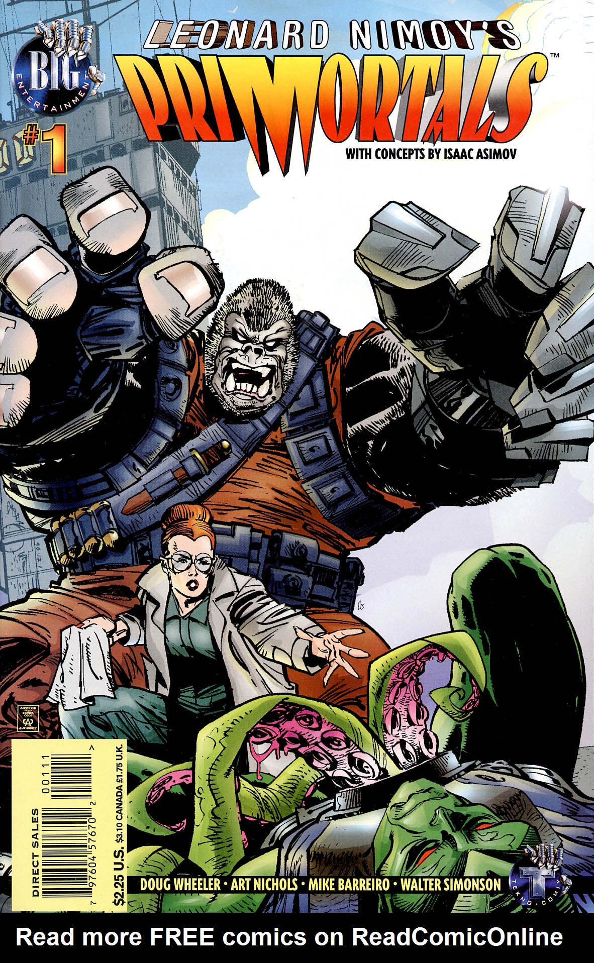 Read online Leonard Nimoy's Primortals (1996) comic -  Issue #1 - 1