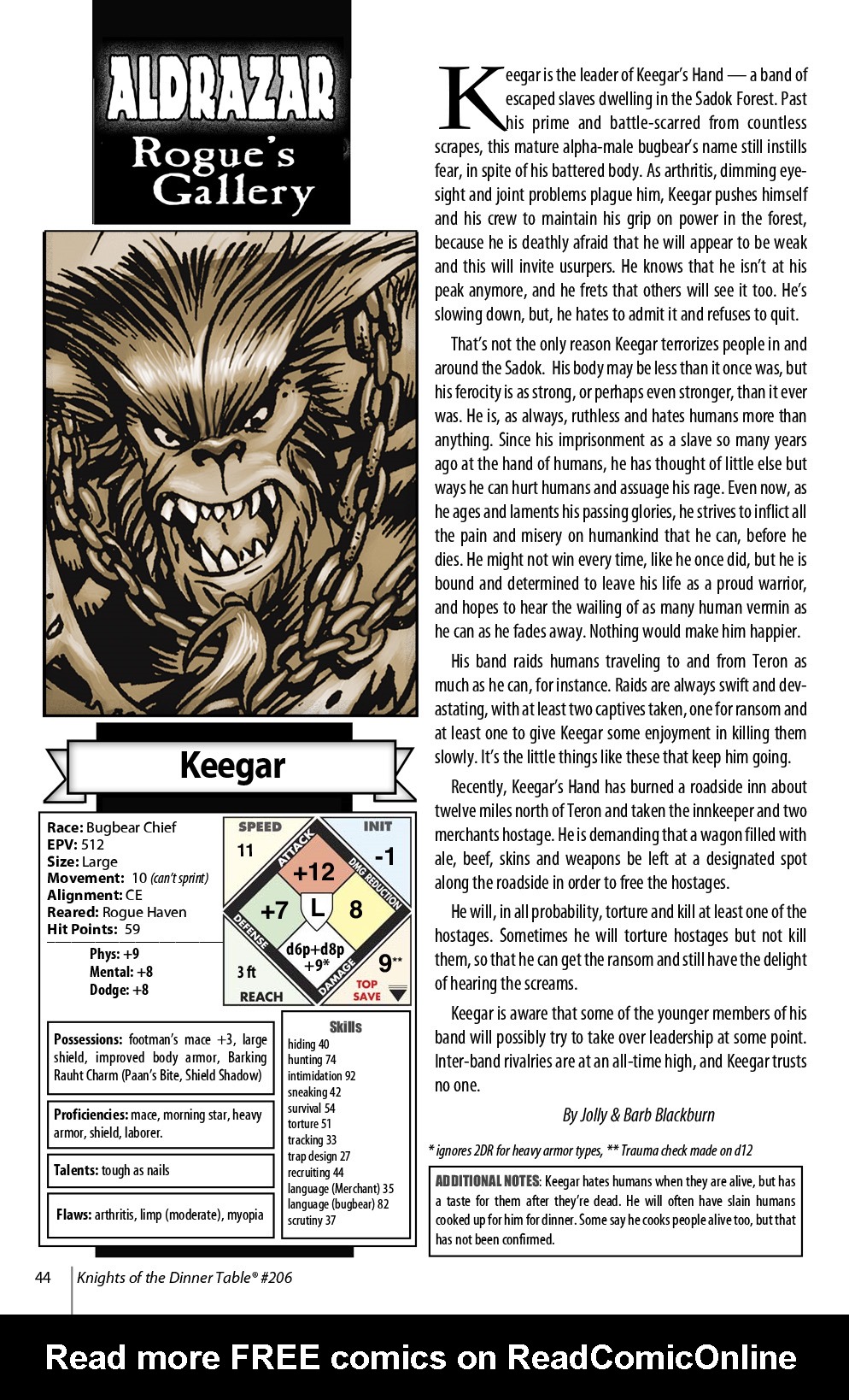 Read online Knights of the Dinner Table comic -  Issue #206 - 46