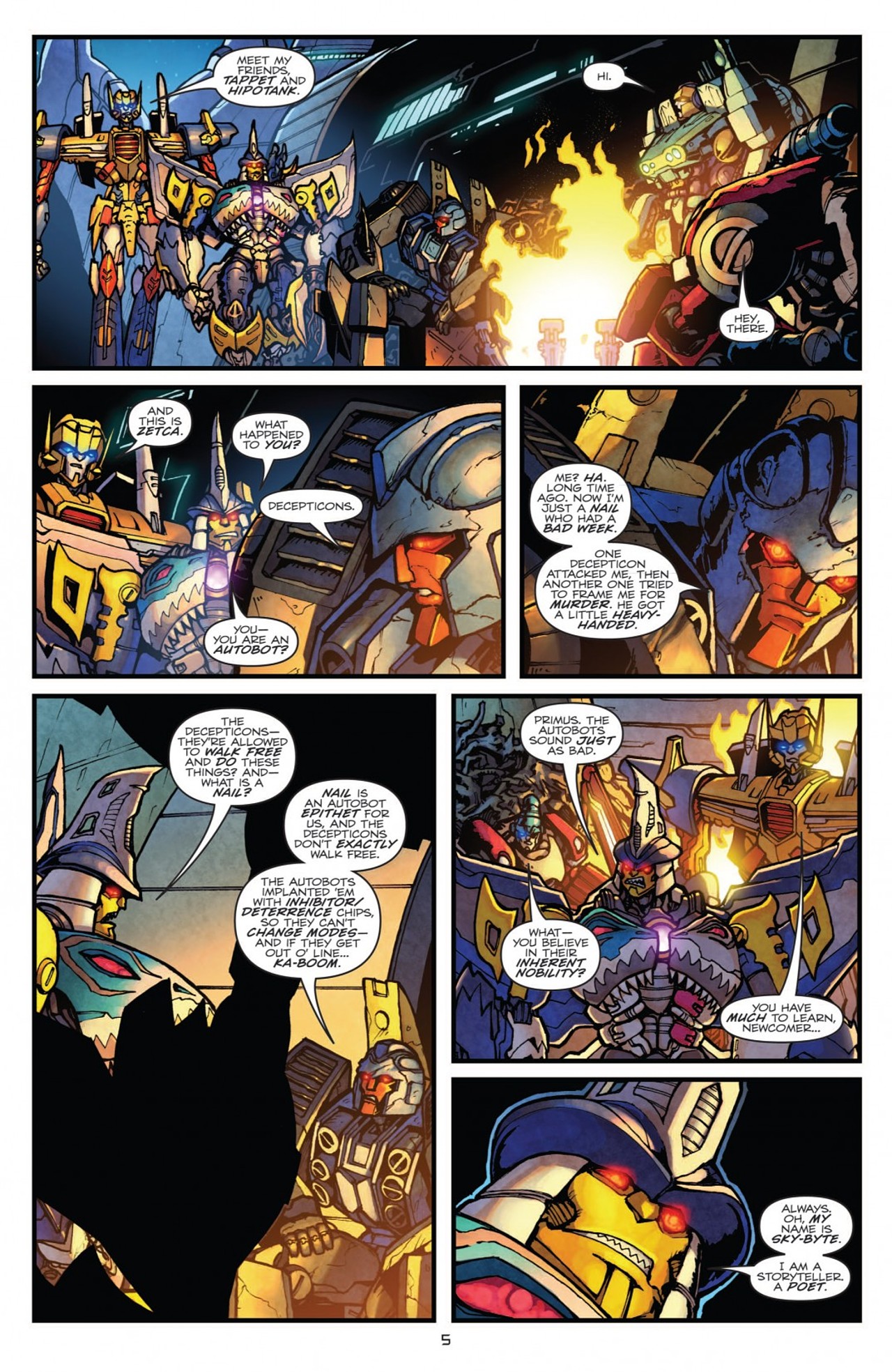 Read online Transformers: Robots In Disguise (2012) comic -  Issue #5 - 9