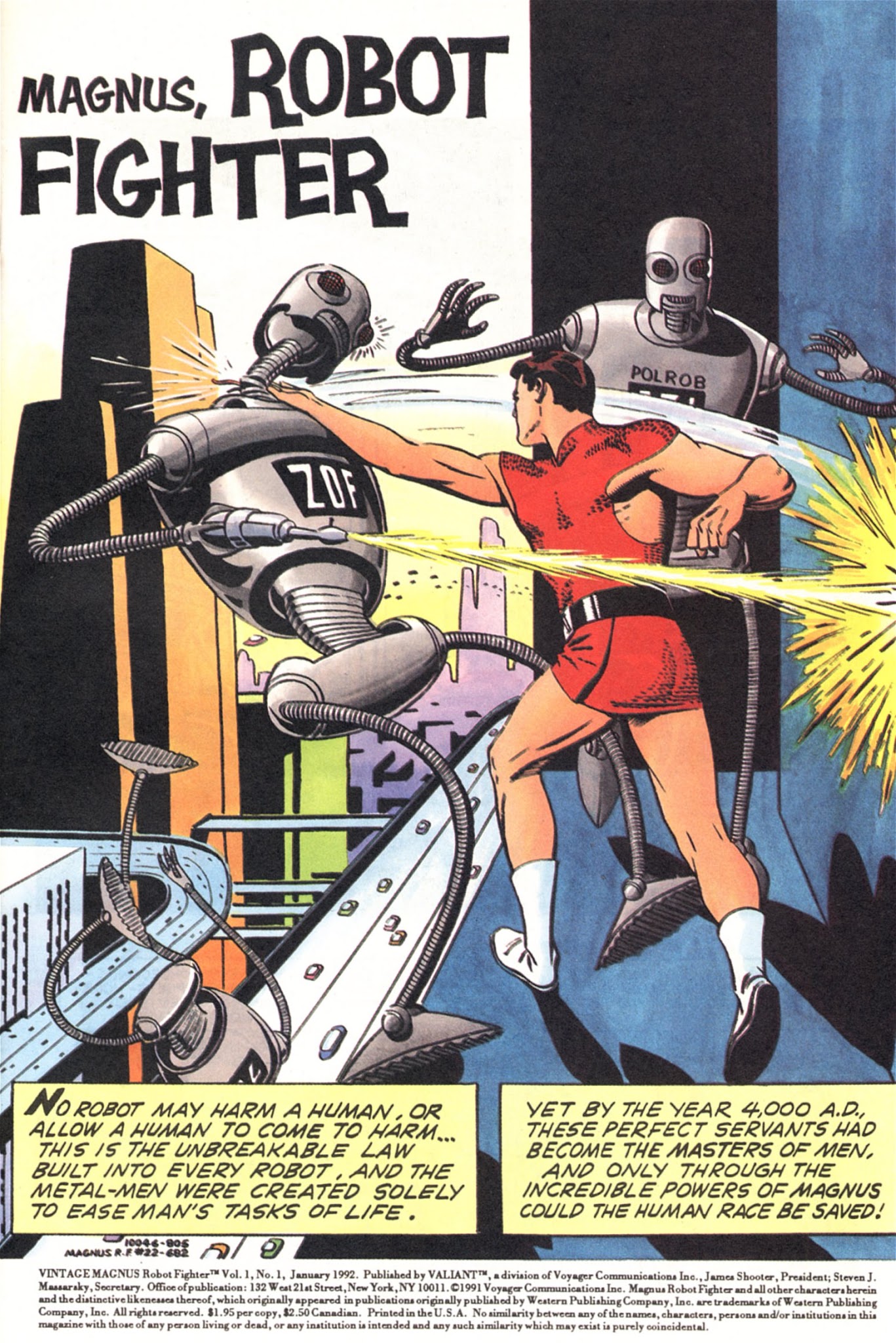 Read online Vintage Magnus, Robot Fighter comic -  Issue #1 - 2