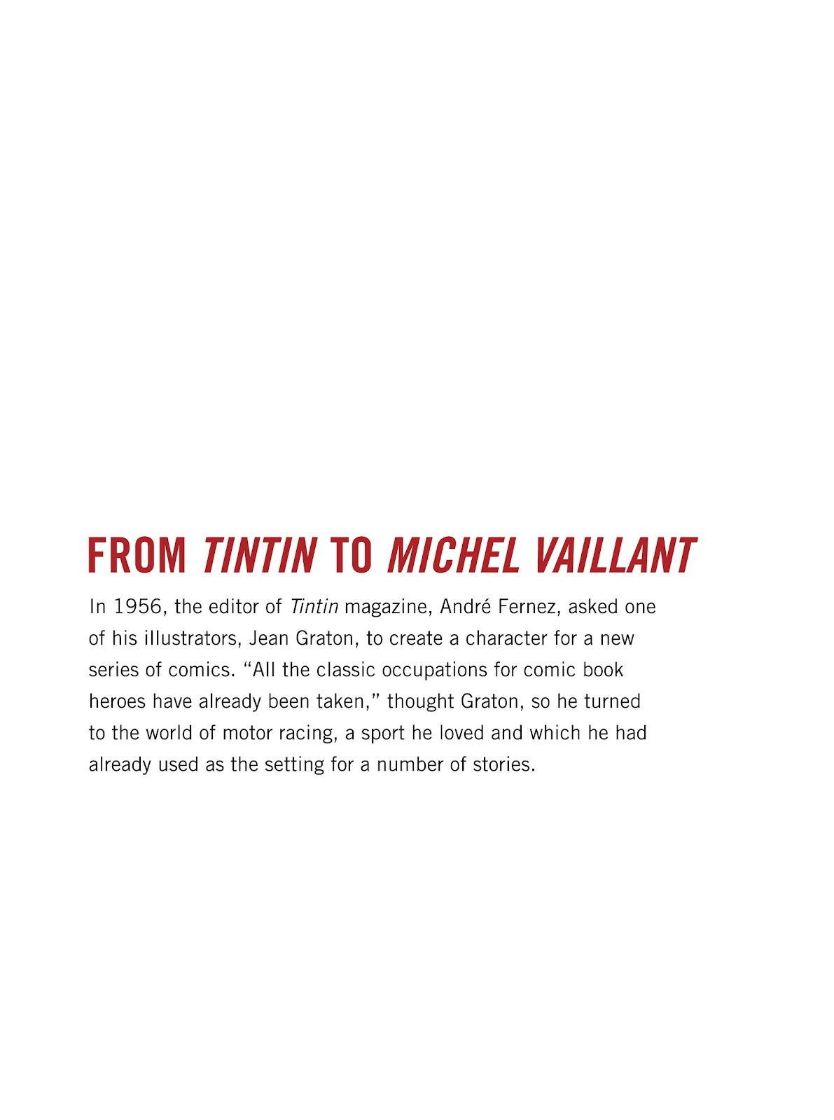 Michel Vaillant Short Story Classics issue Full - Page 4