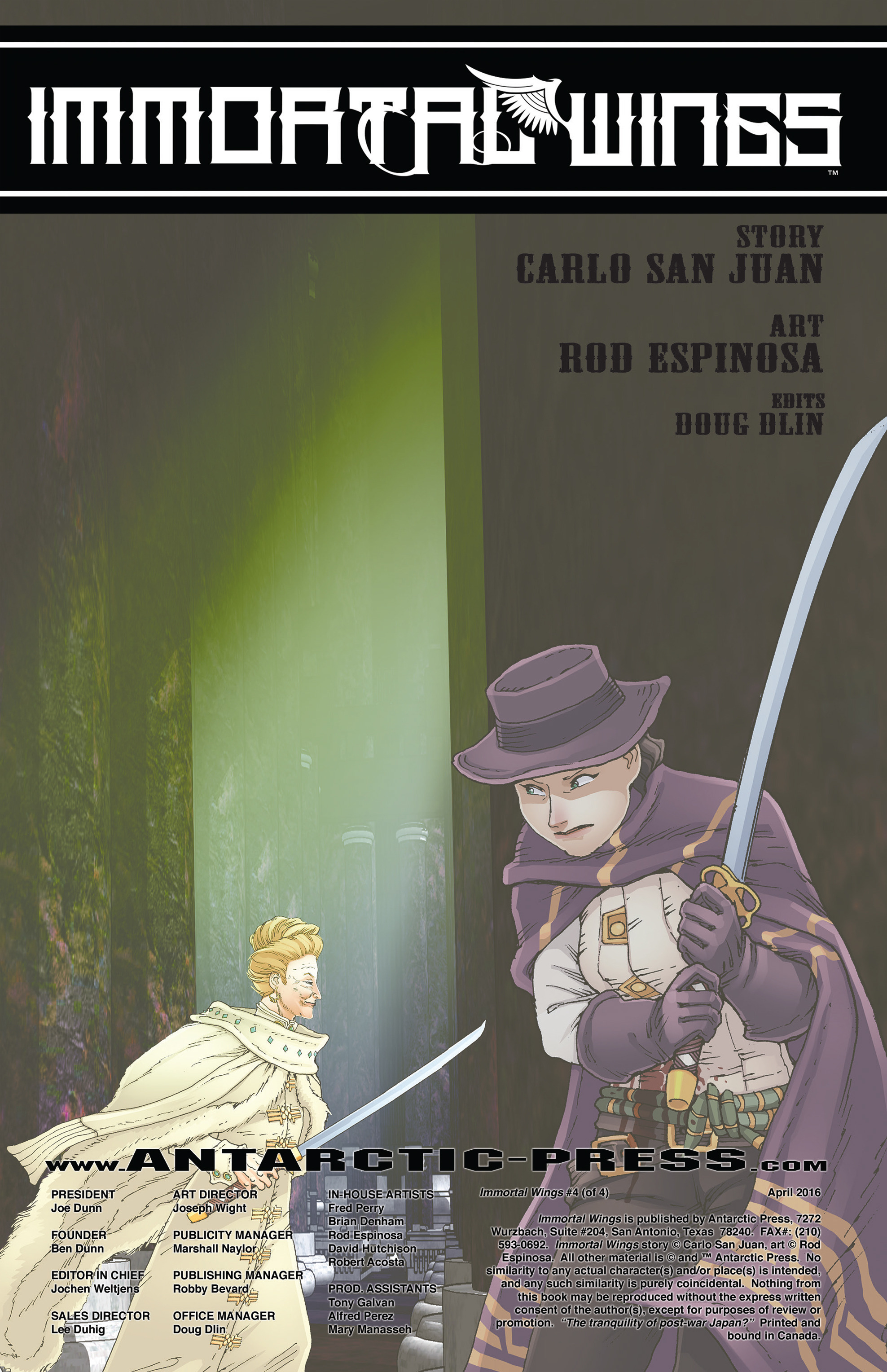 Read online Immortal Wings comic -  Issue #4 - 2