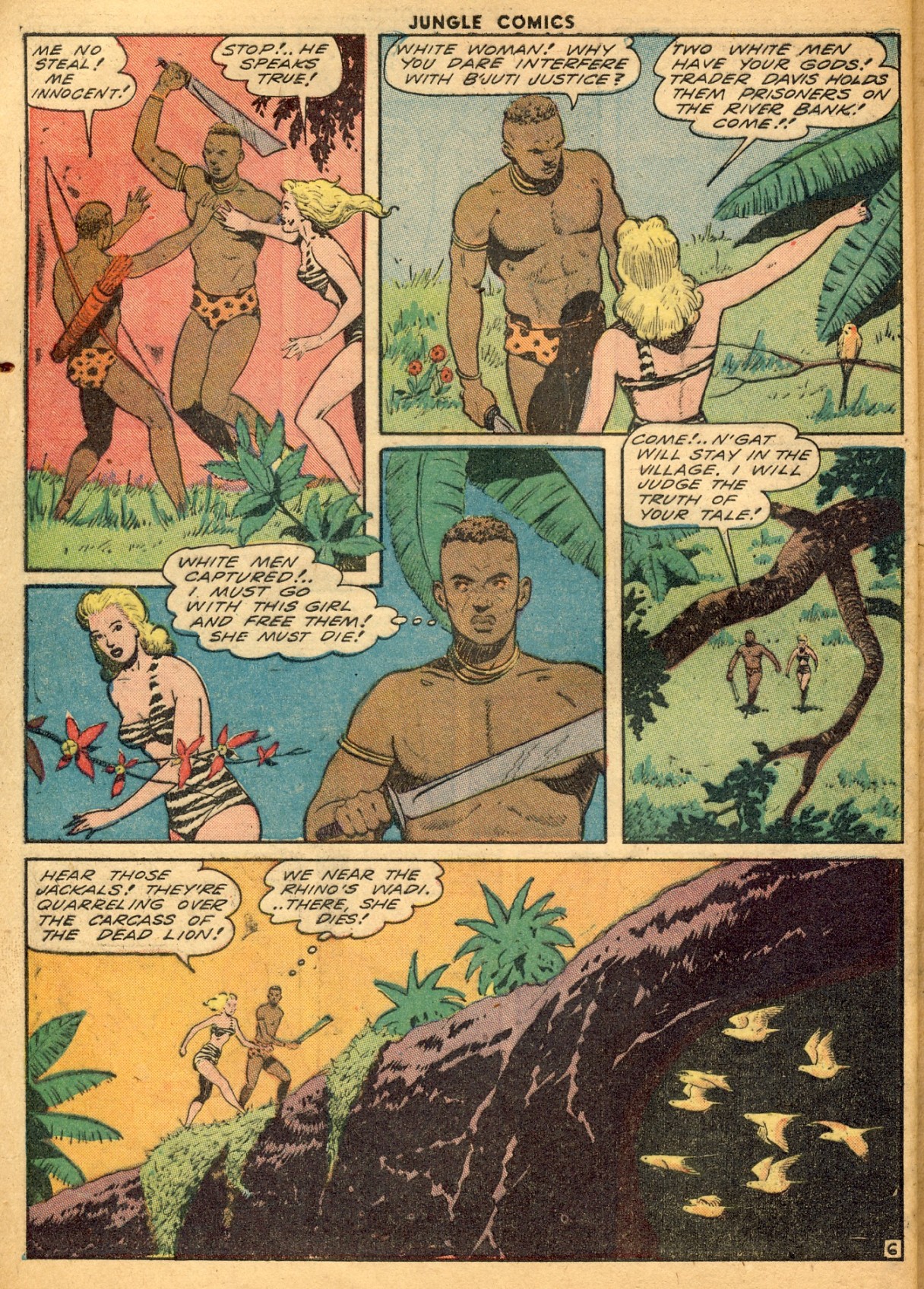 Read online Jungle Comics comic -  Issue #51 - 54