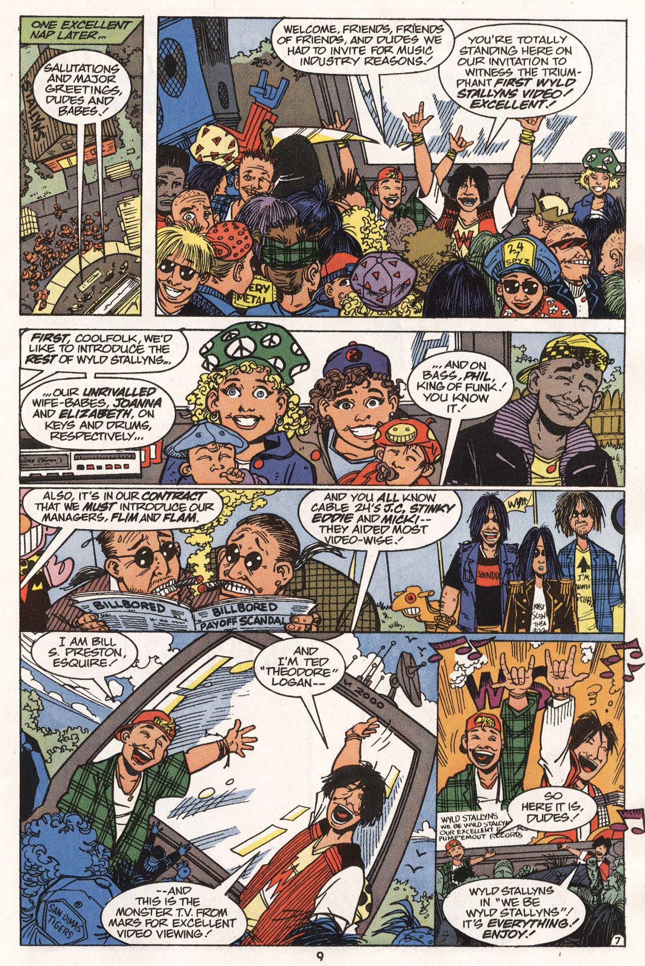 Read online Bill & Ted's Excellent Comic Book comic -  Issue #5 - 9