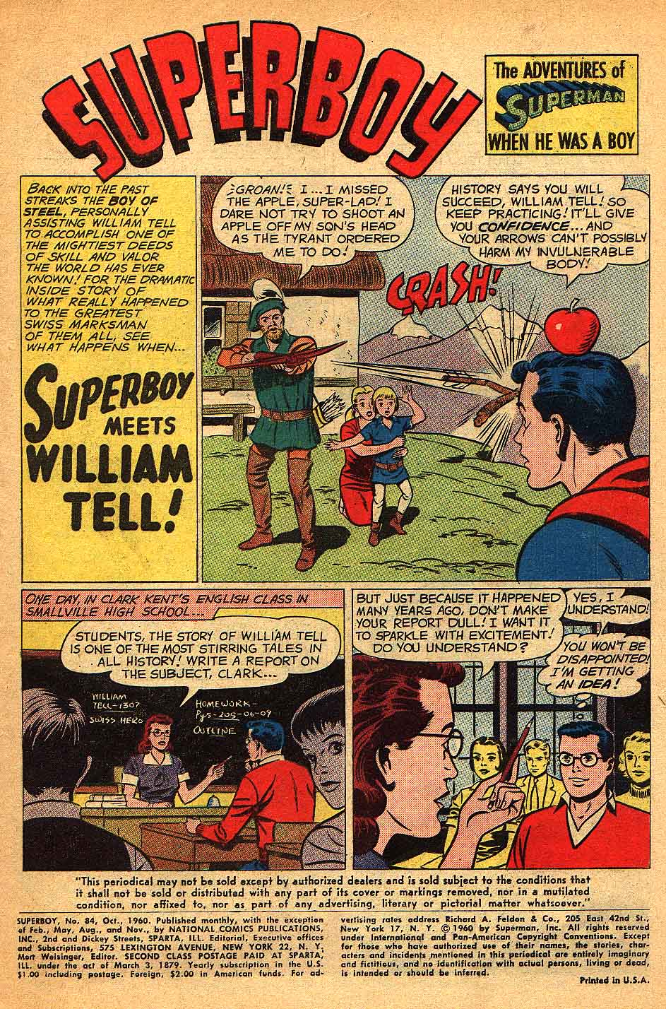 Read online Superboy (1949) comic -  Issue #84 - 2
