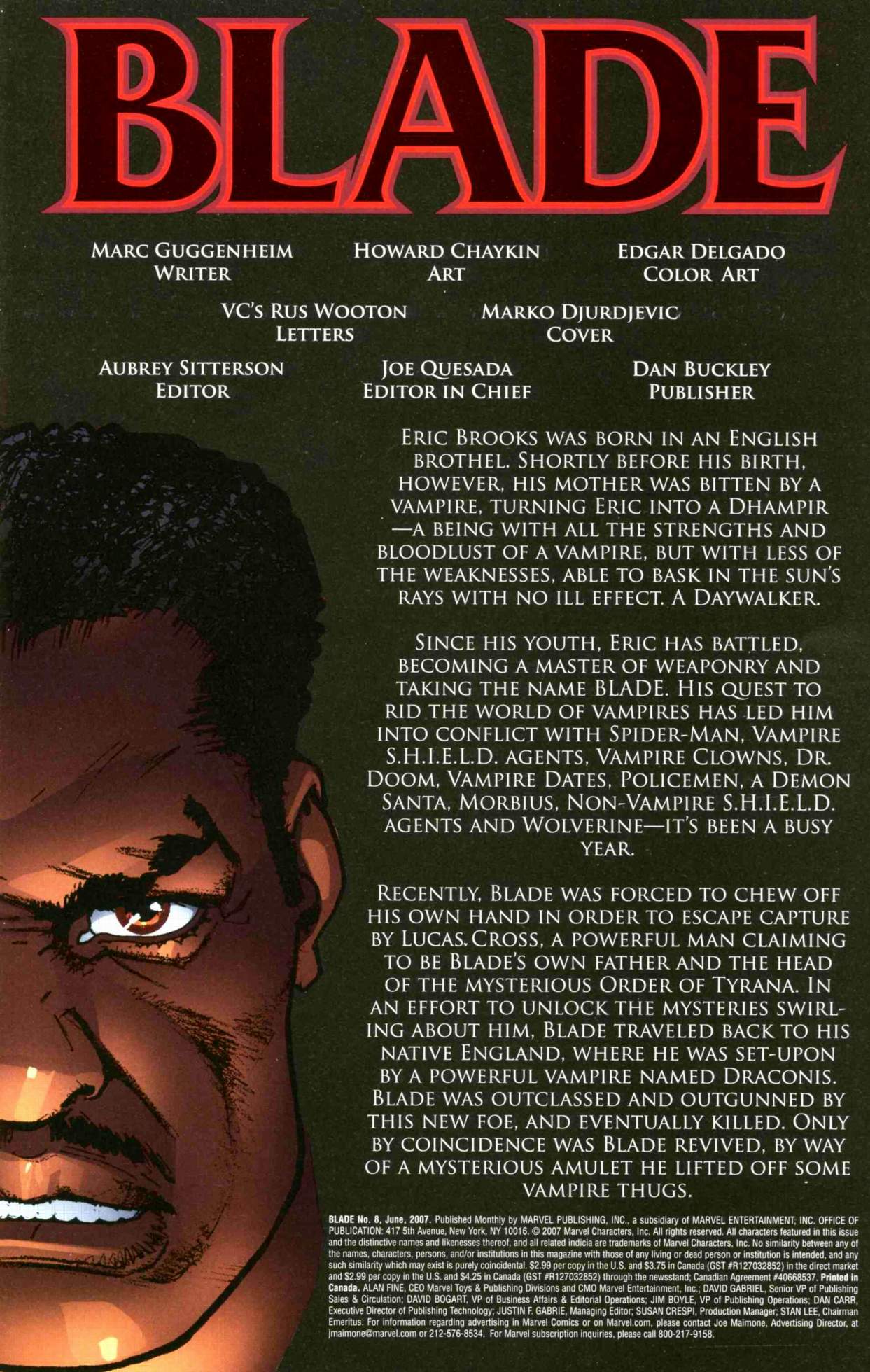 Read online Blade (2006) comic -  Issue #8 - 2