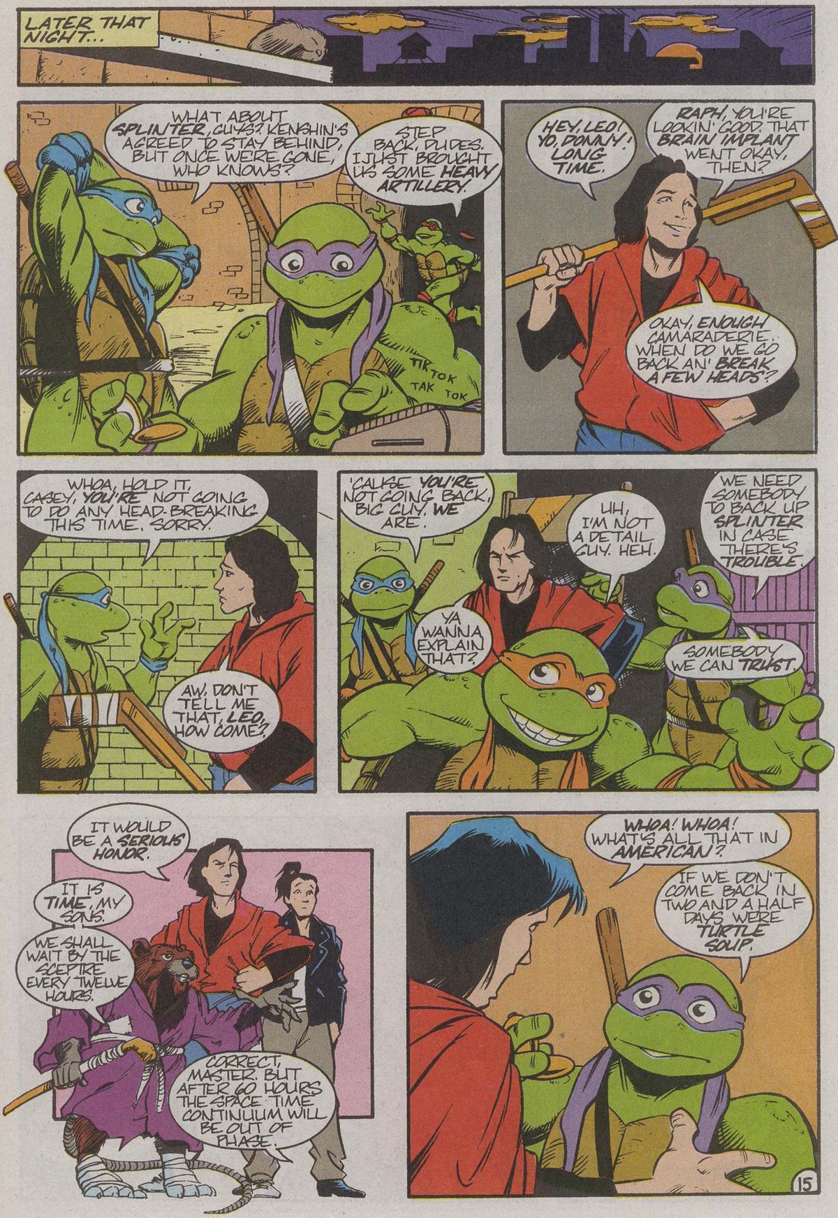 Read online Teenage Mutant Ninja Turtles III The Movie: The Turtles Are Back...In Time! comic -  Issue # Full - 16