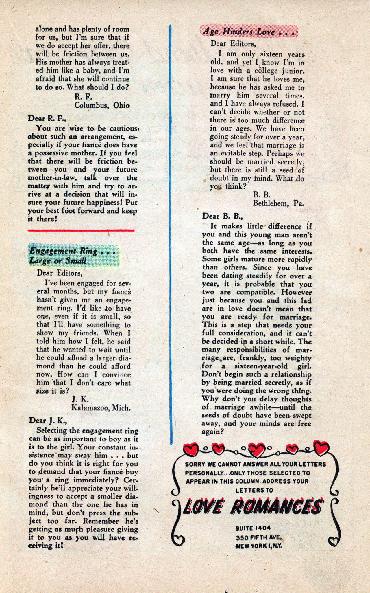 Read online Love Romances comic -  Issue #9 - 31