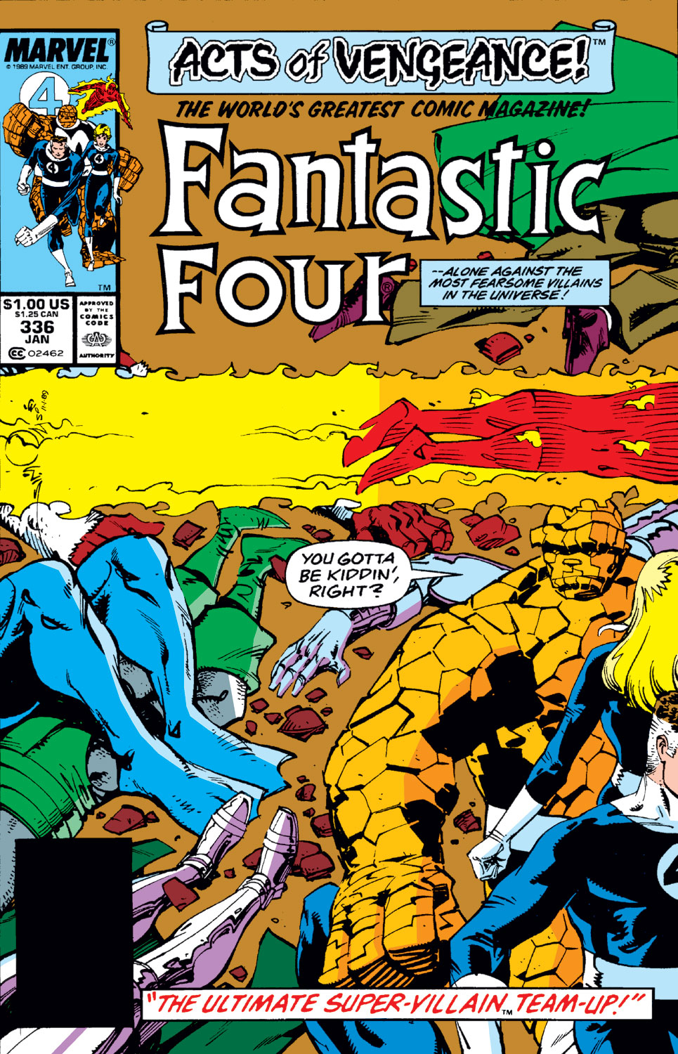 Read online Fantastic Four (1961) comic -  Issue #336 - 1