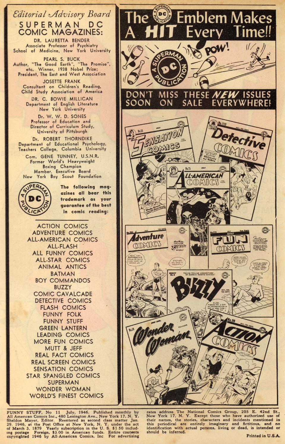 Read online Funny Stuff comic -  Issue #11 - 2