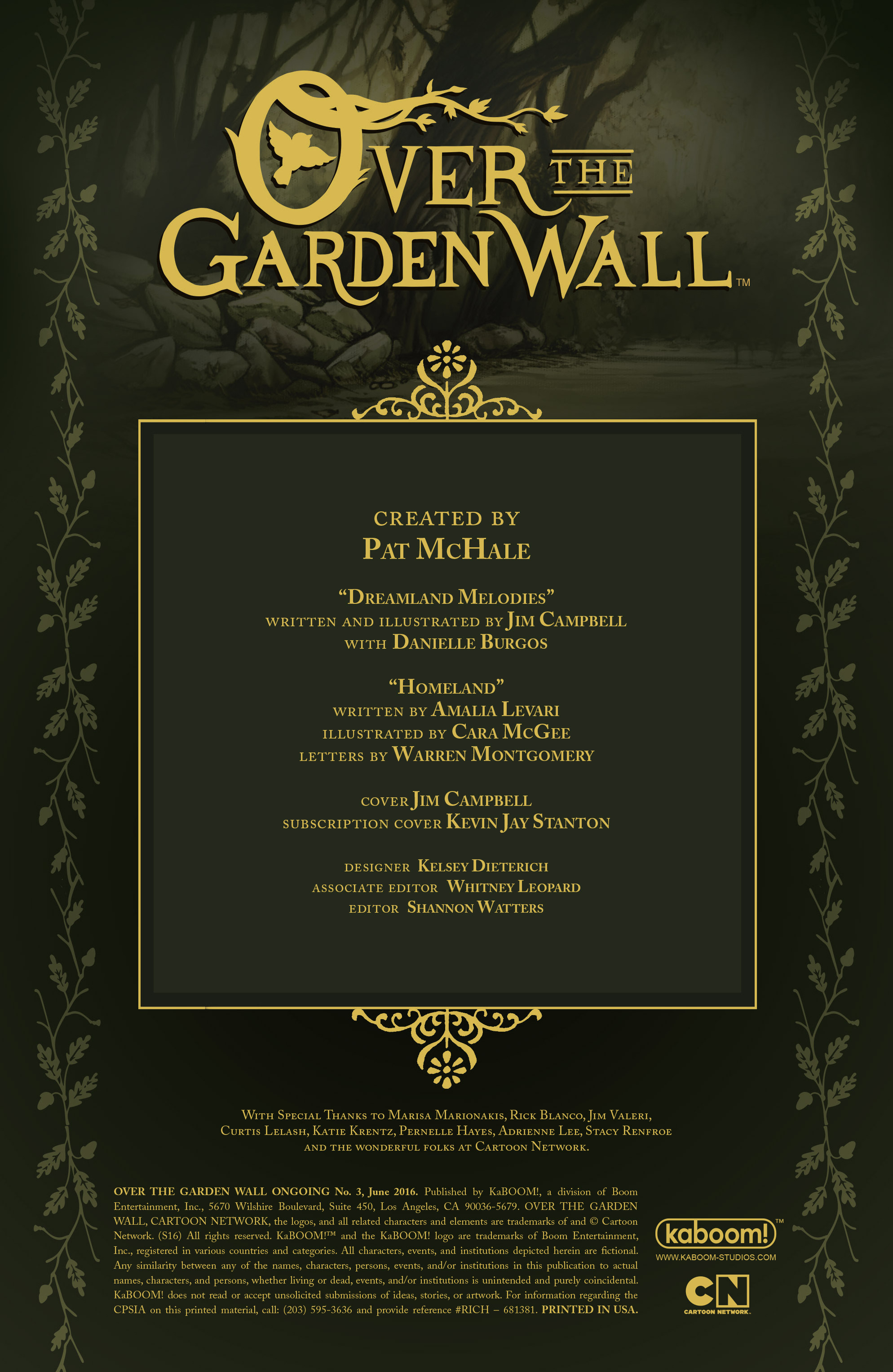 Read online Over the Garden Wall (2016) comic -  Issue #3 - 2