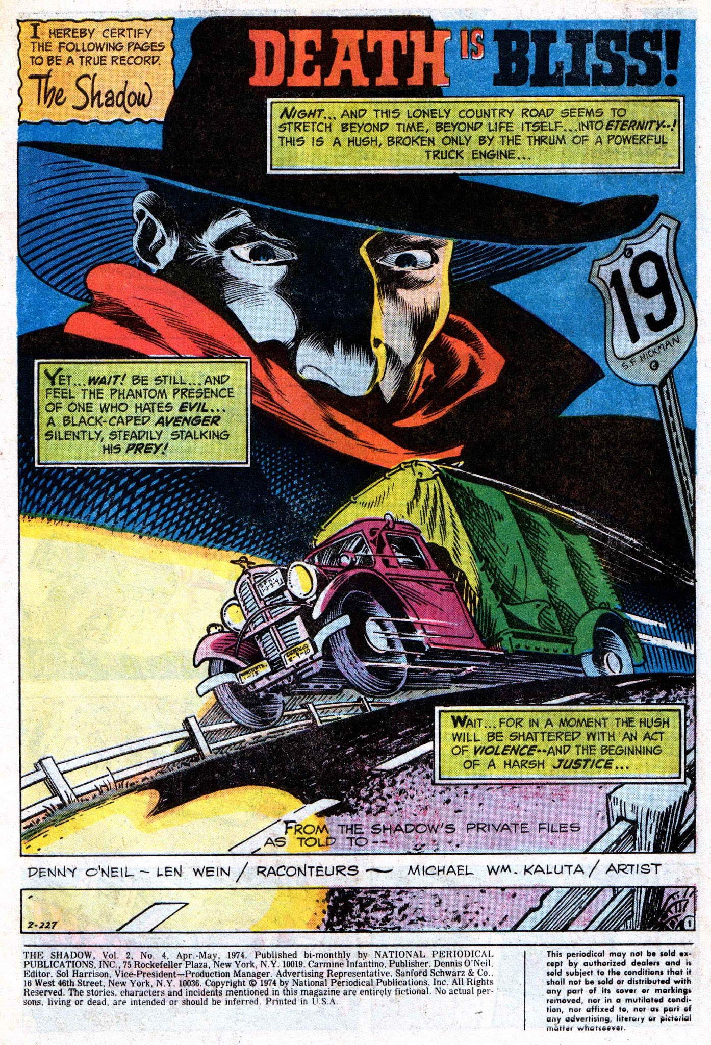 Read online The Shadow (1973) comic -  Issue #4 - 3