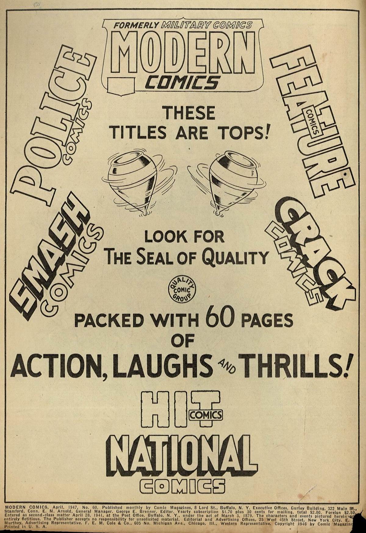 Read online Modern Comics comic -  Issue #60 - 2