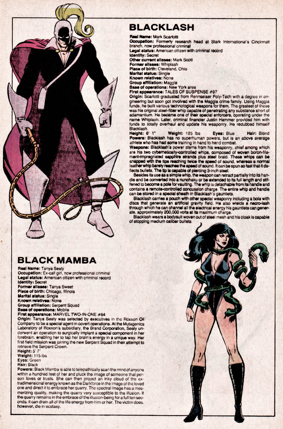 The Official Handbook of the Marvel Universe issue 2 - Page 12