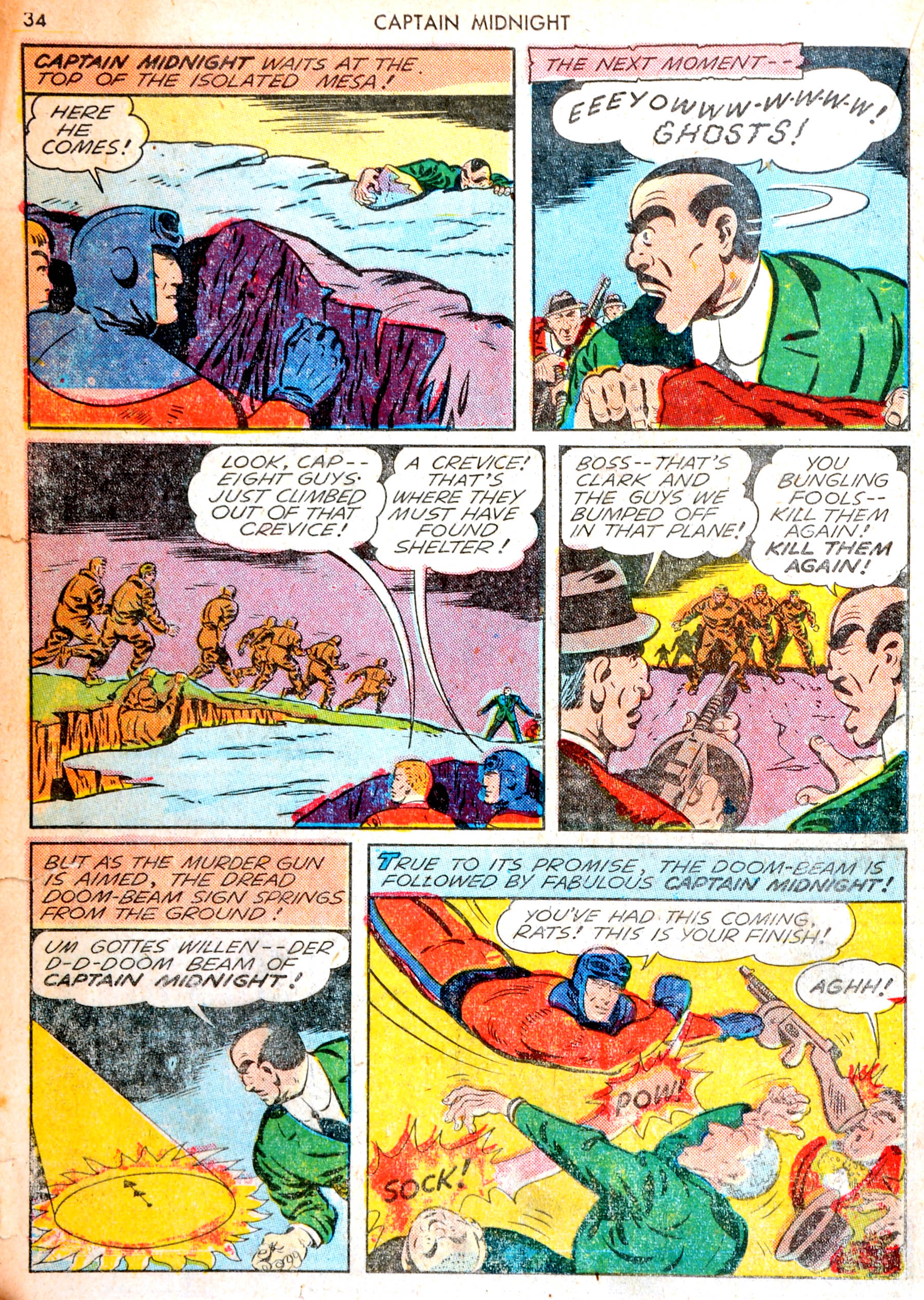 Read online Captain Midnight (1942) comic -  Issue #13 - 33