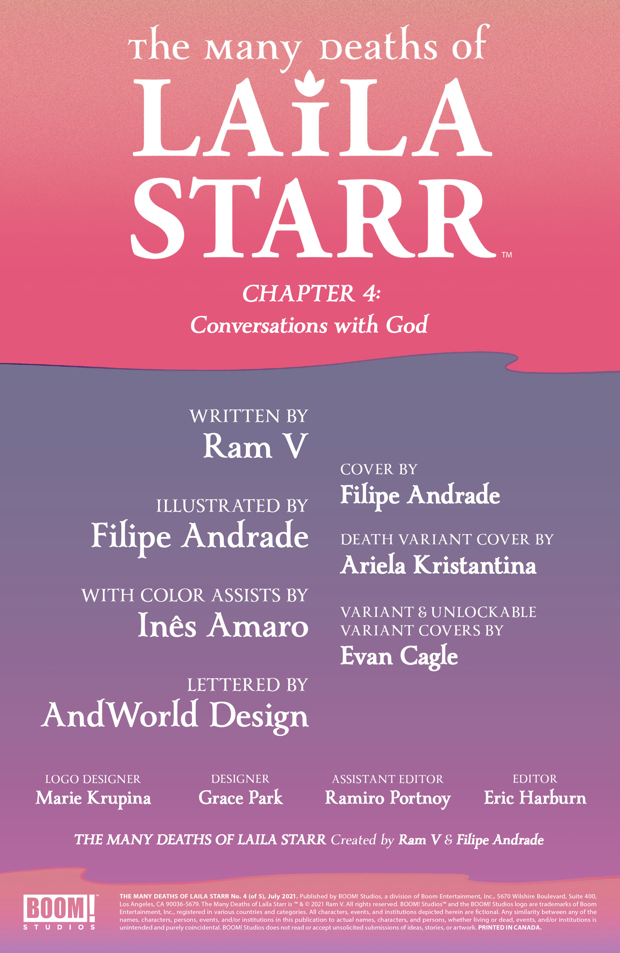 Read online The Many Deaths of Laila Starr comic -  Issue #4 - 2
