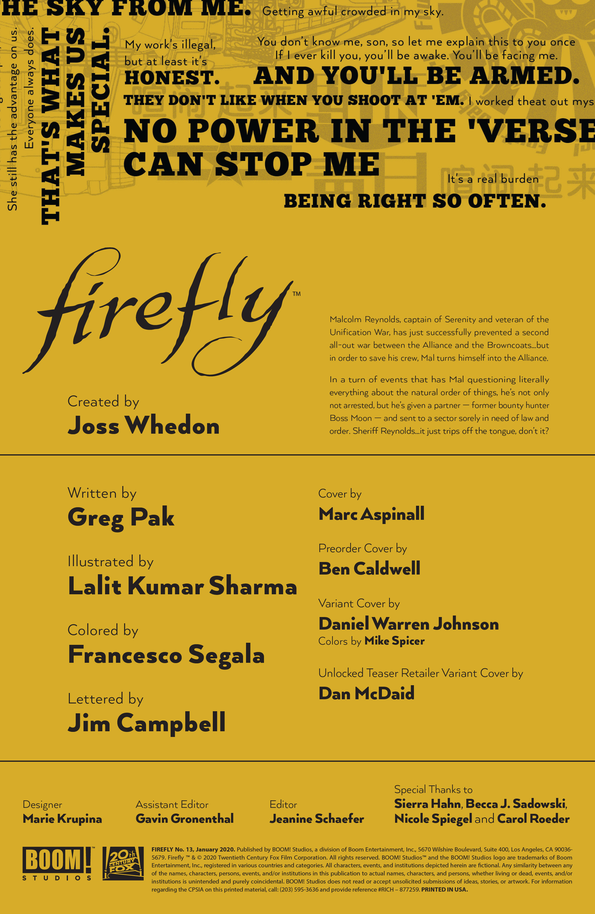 Read online Firefly comic -  Issue #13 - 2