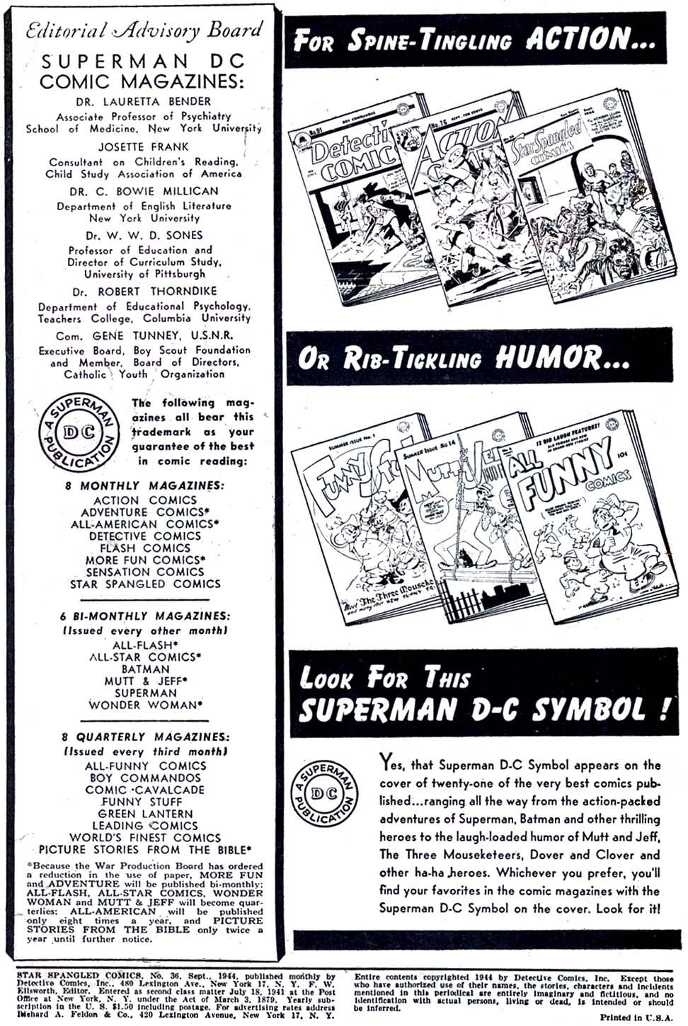 Read online Star Spangled Comics comic -  Issue #36 - 2