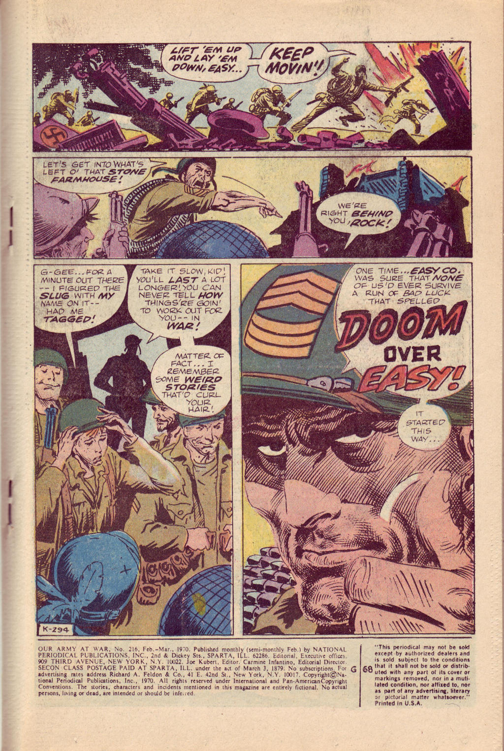Read online Our Army at War (1952) comic -  Issue #216 - 3