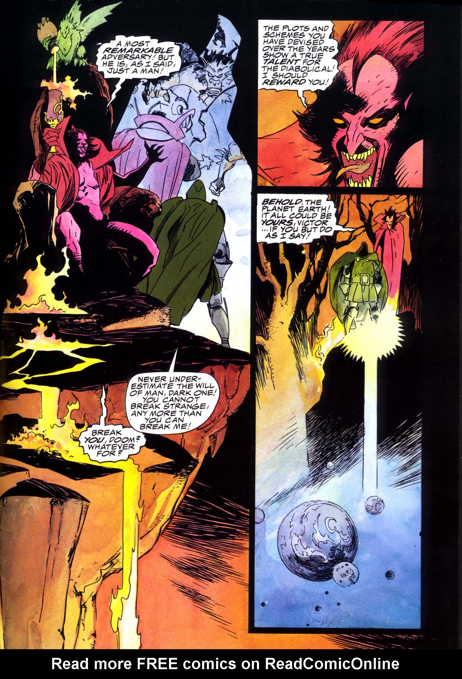 Read online Marvel Graphic Novel comic -  Issue #49 - Doctor Strange & Doctor Doom - Triumph & Torment - 60