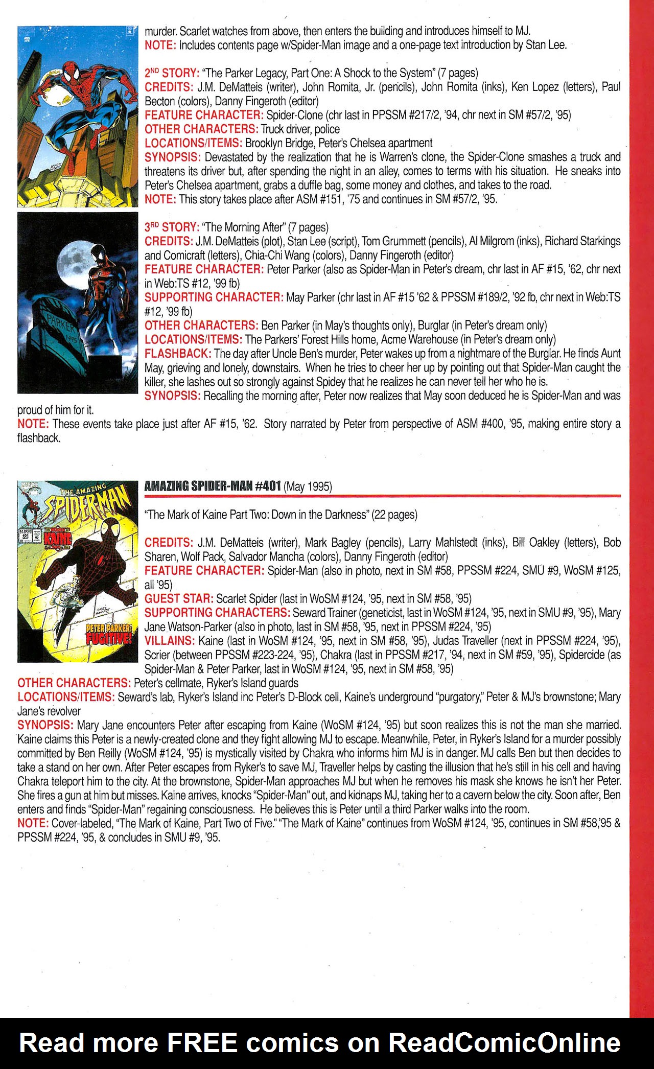 Read online Official Index to the Marvel Universe comic -  Issue #9 - 23