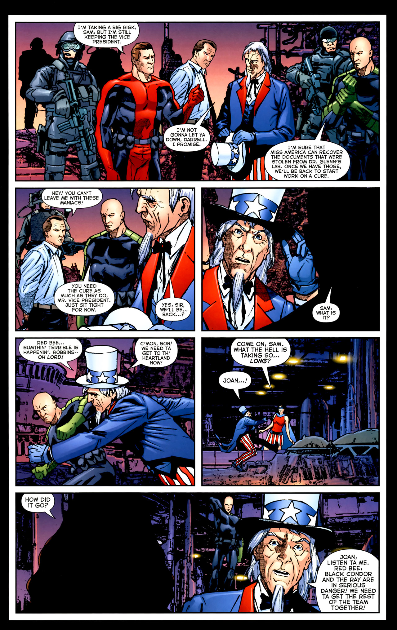 Read online Uncle Sam and the Freedom Fighters (2007) comic -  Issue #4 - 14