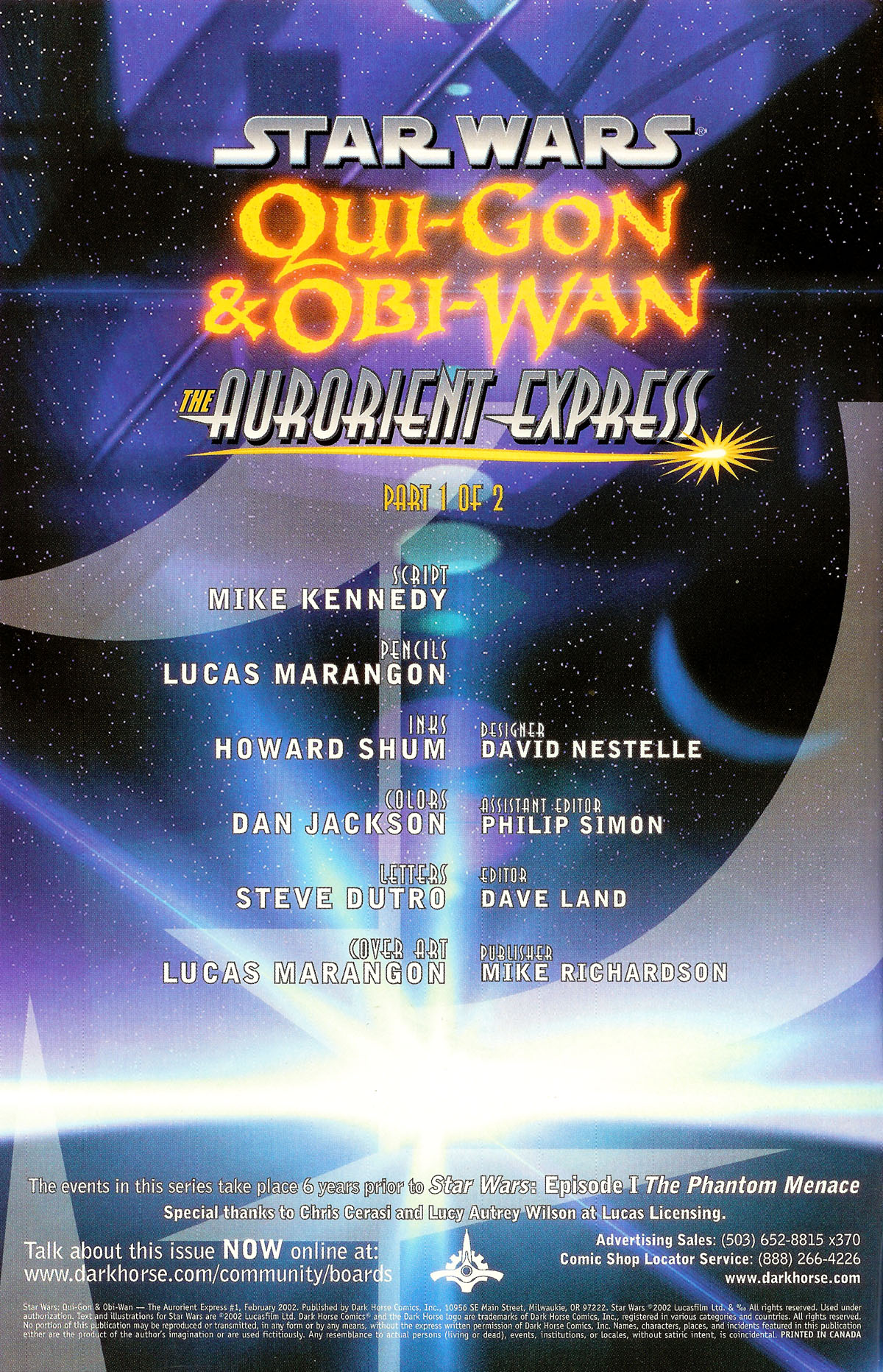 Read online Star Wars: Qui-Gon and Obi-Wan - The Aurorient  Express comic -  Issue #1 - 2
