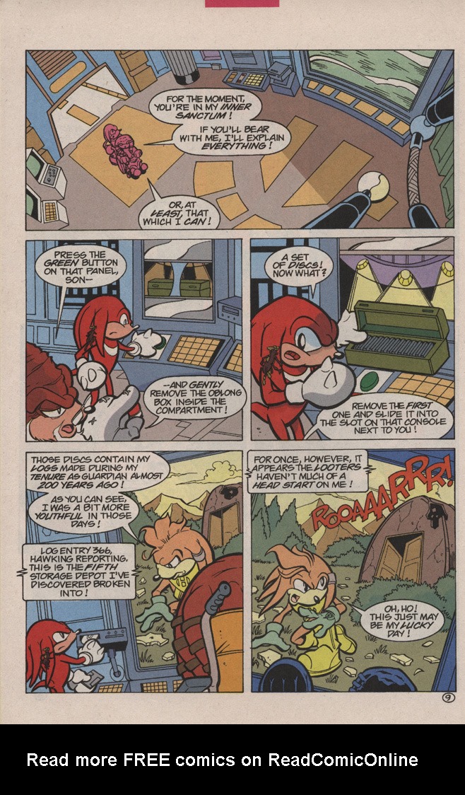 Read online Knuckles the Echidna comic -  Issue #5 - 14