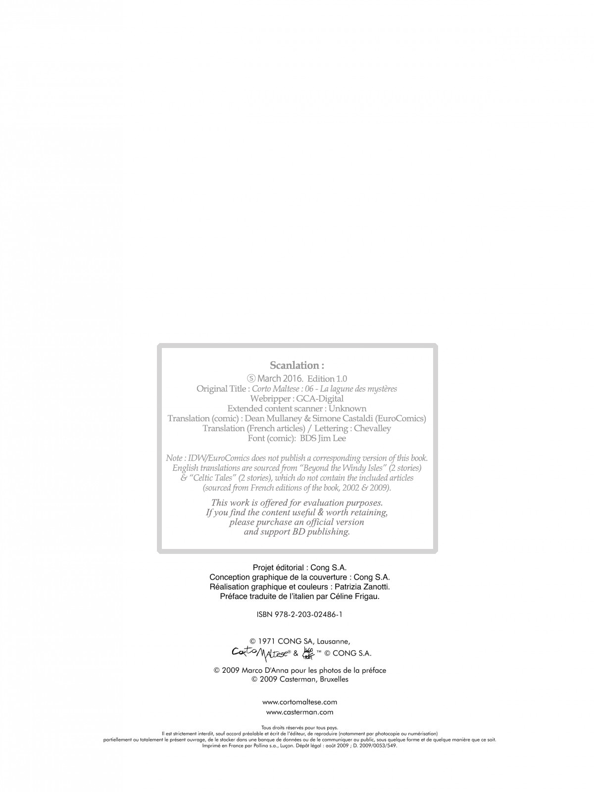 Read online Corto Maltese comic -  Issue # TPB 6 - 5