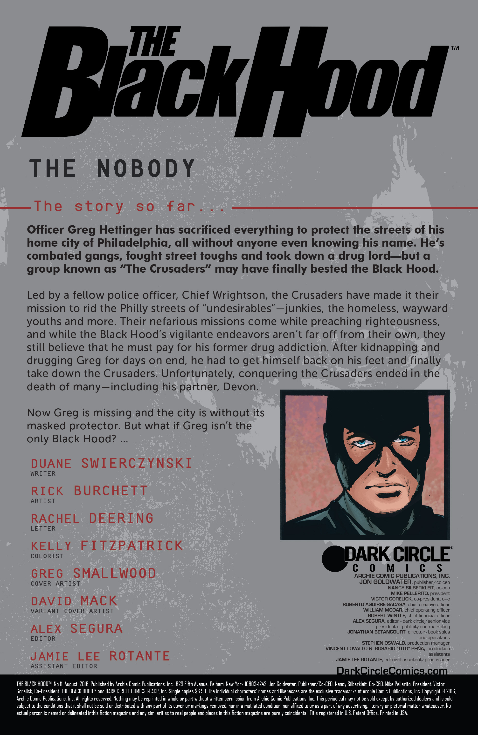 Read online The Black Hood comic -  Issue #11 - 2