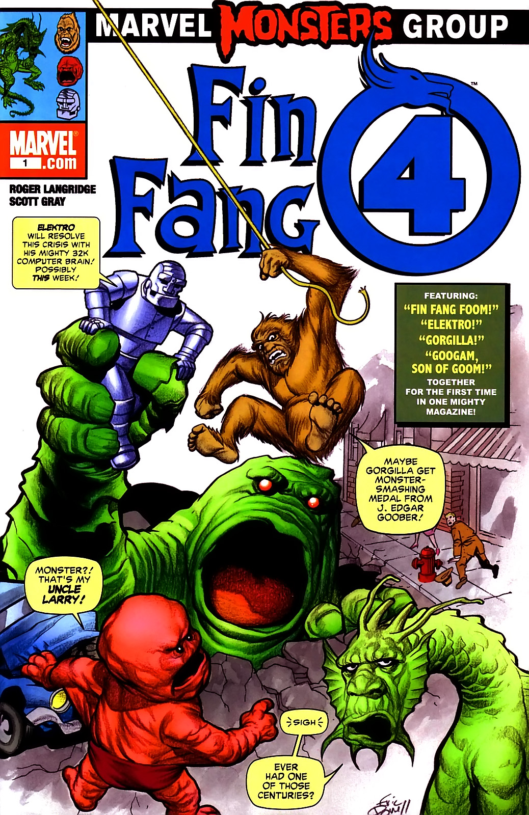 Read online Marvel Monsters: Fin Fang Four comic -  Issue # Full - 1