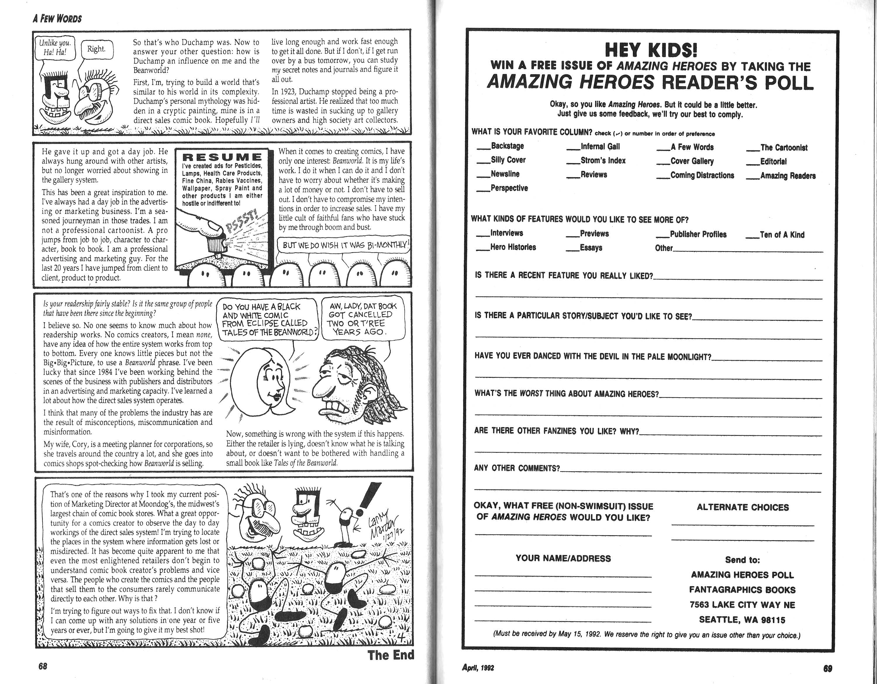 Read online Amazing Heroes comic -  Issue #200 - 35