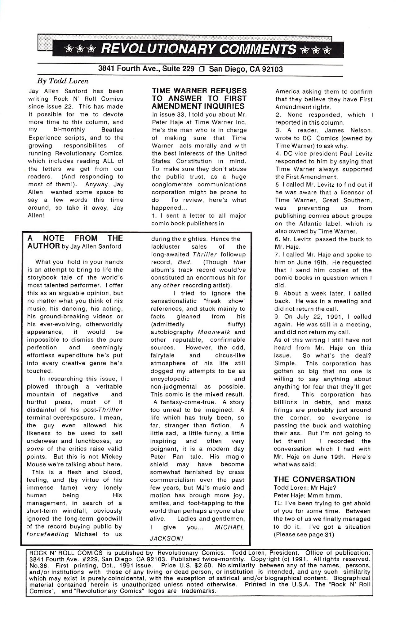 Read online Rock N' Roll Comics comic -  Issue #36 - 2